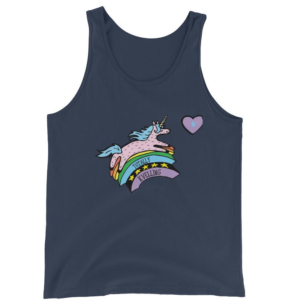 Jewnicorn Totally Kvelling Unisex Tank Top - (Choice of Color) - (Sizes XS - XXL)、mySite、topwebapps