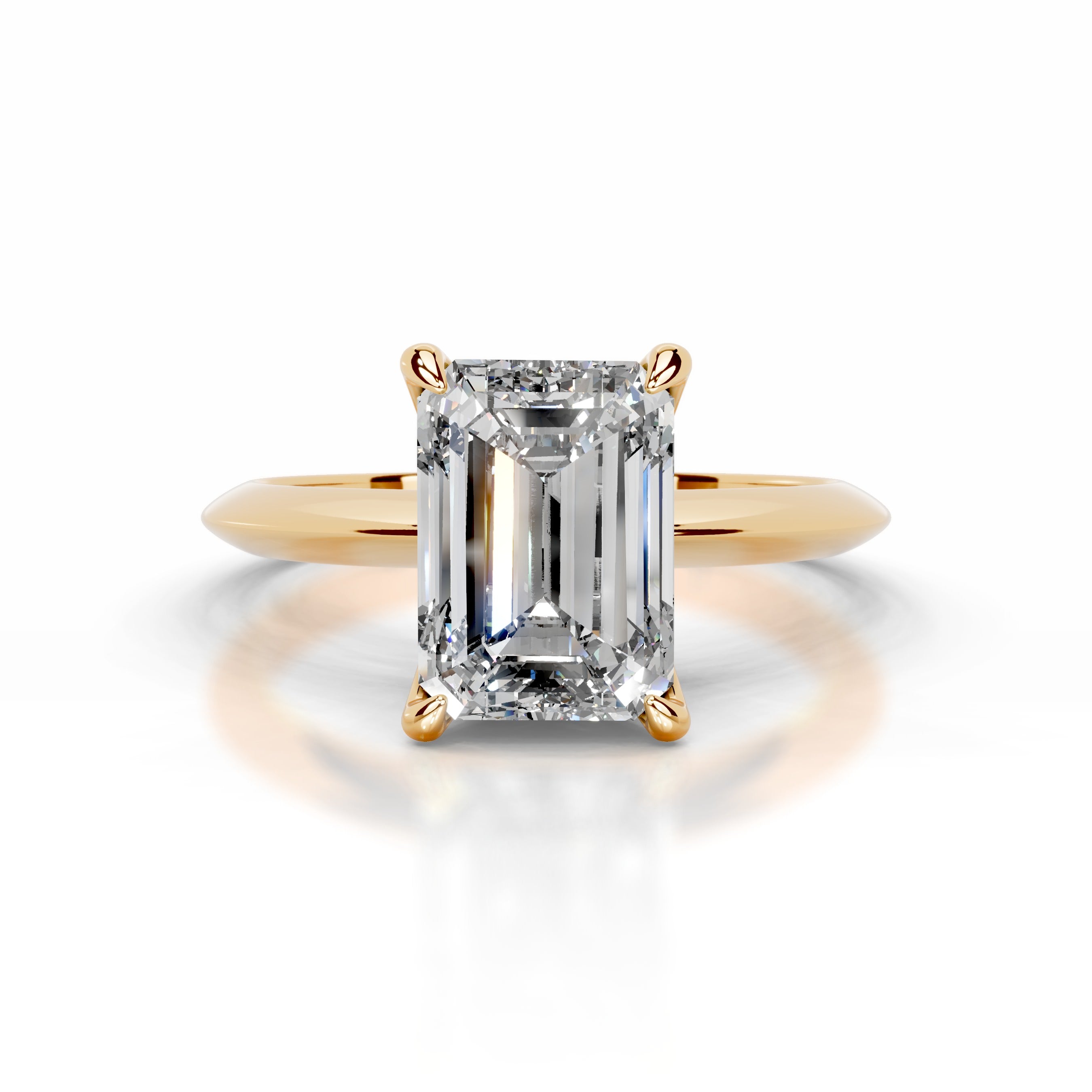 Evie Diamond Engagement Ring - 18K Yellow Gold、mySite、hinf8tx79