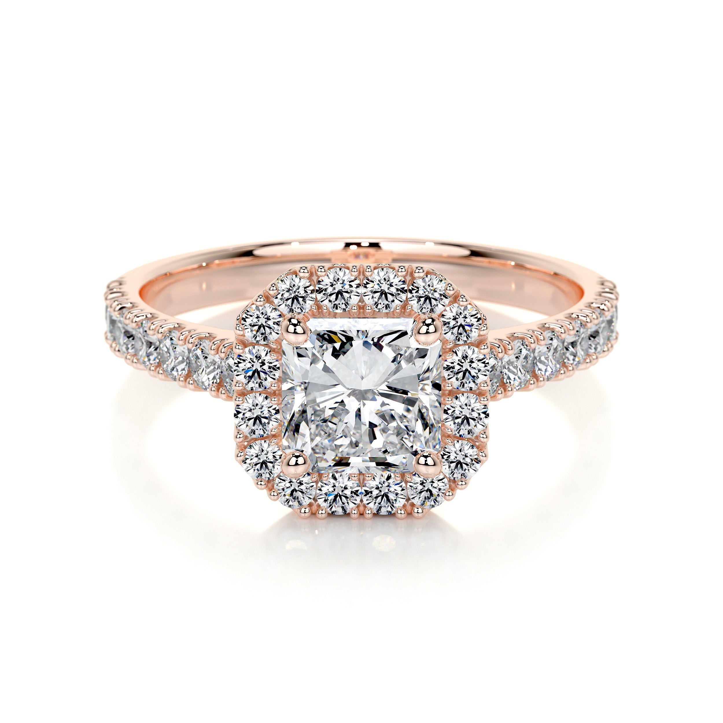 Cora Lab Grown Diamond Ring -14K Rose Gold、mySite、hinf8tx79