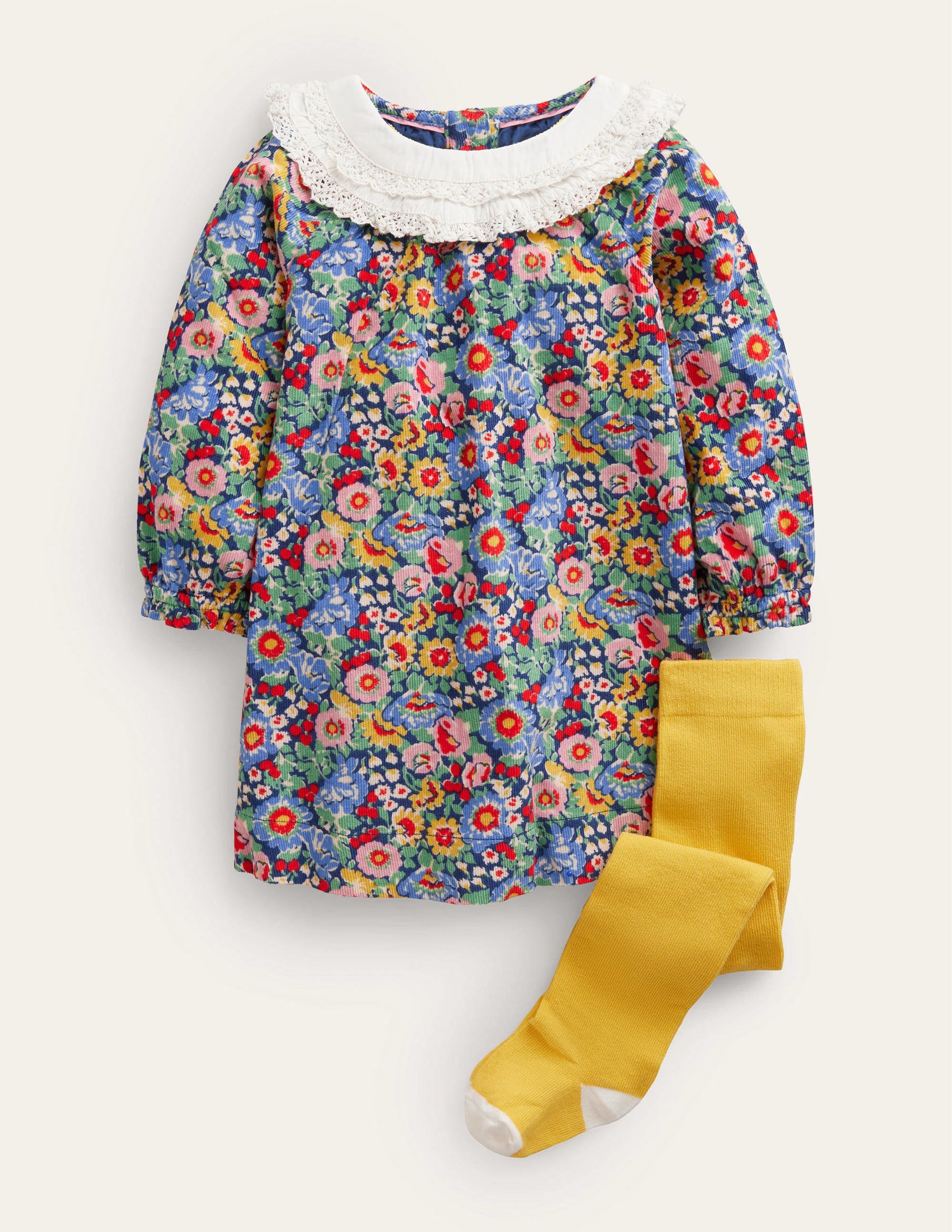  Cord Dress and Tight Set-Starboard Blue Floral、mySite、ashleygrahame