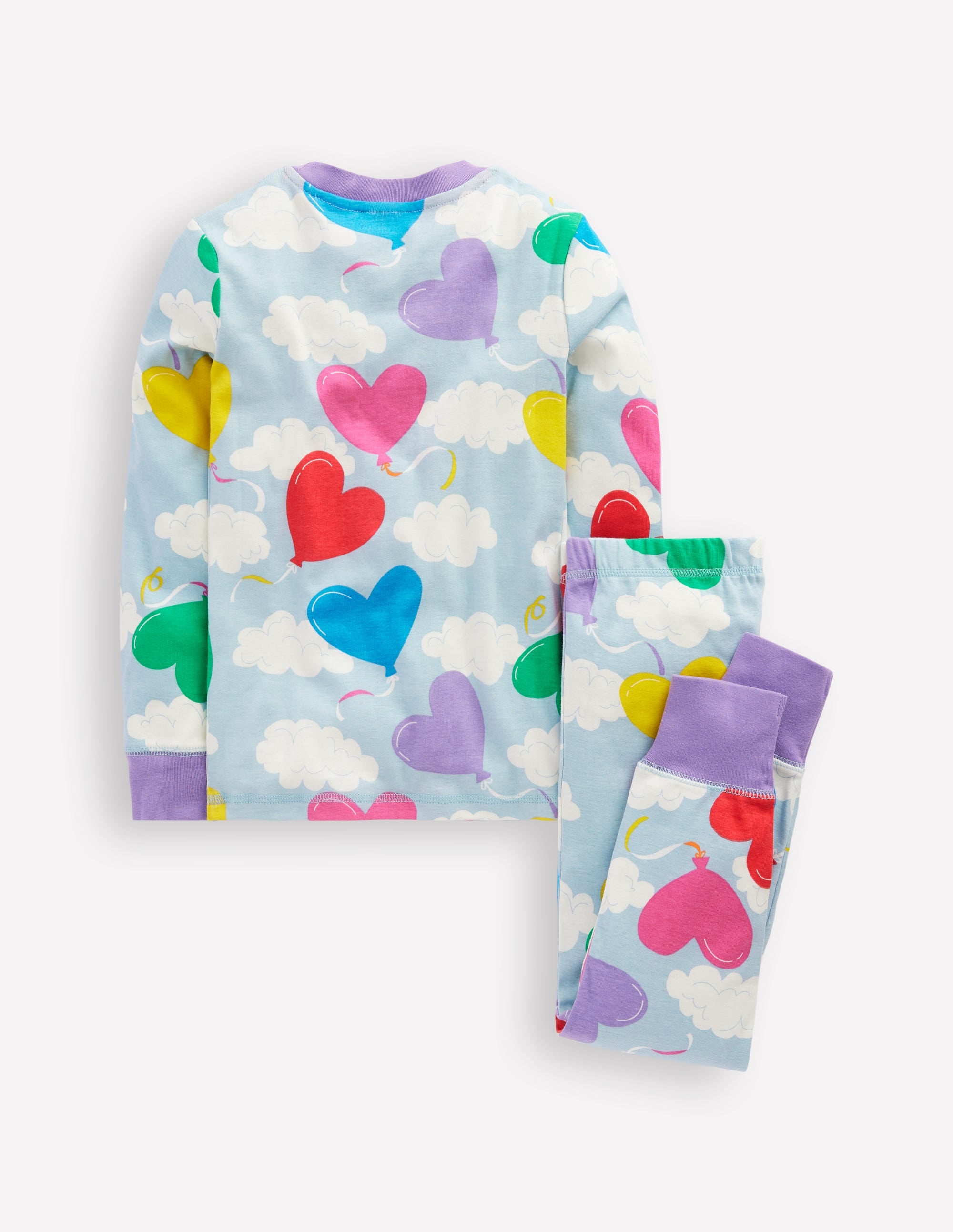  Snug Glow-In-The-Dark Pyjamas-Misty Blue Balloon Sky、mySite、ashleygrahame