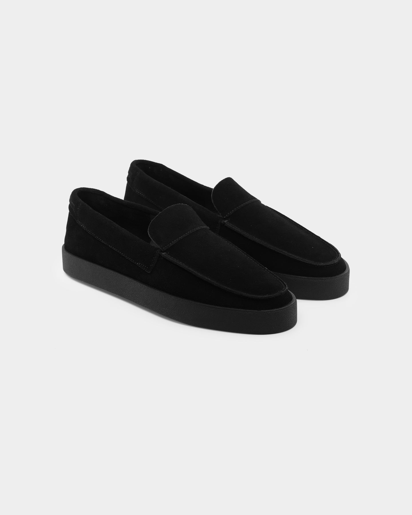 Saint Morta Hemisphere Suede Slip On Loafer Black/Black、mySite、zt4zffjzw