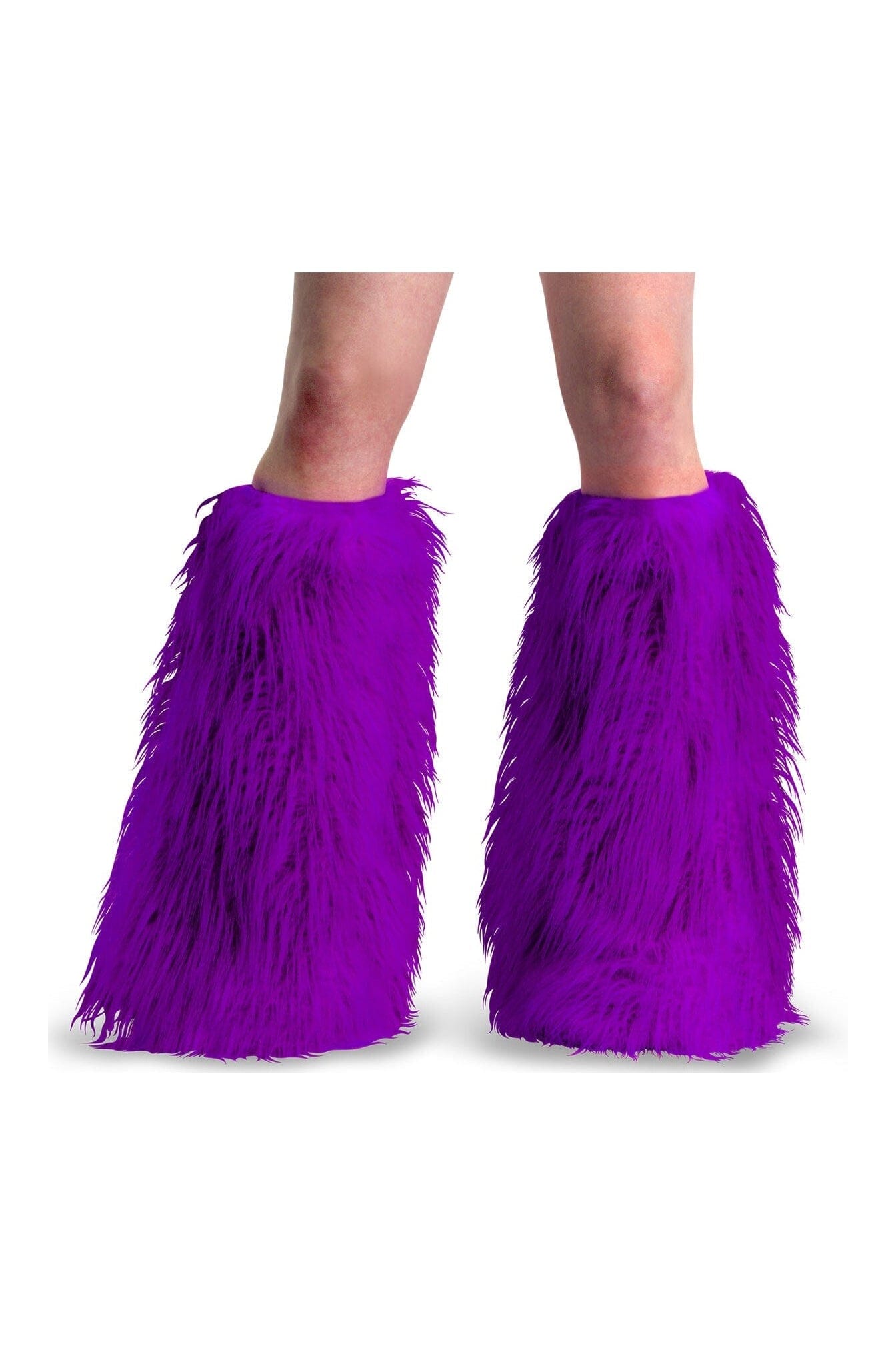 YETI-08 Purple Faux Fur Leg Warmers、mySite、bengalsvssteelers