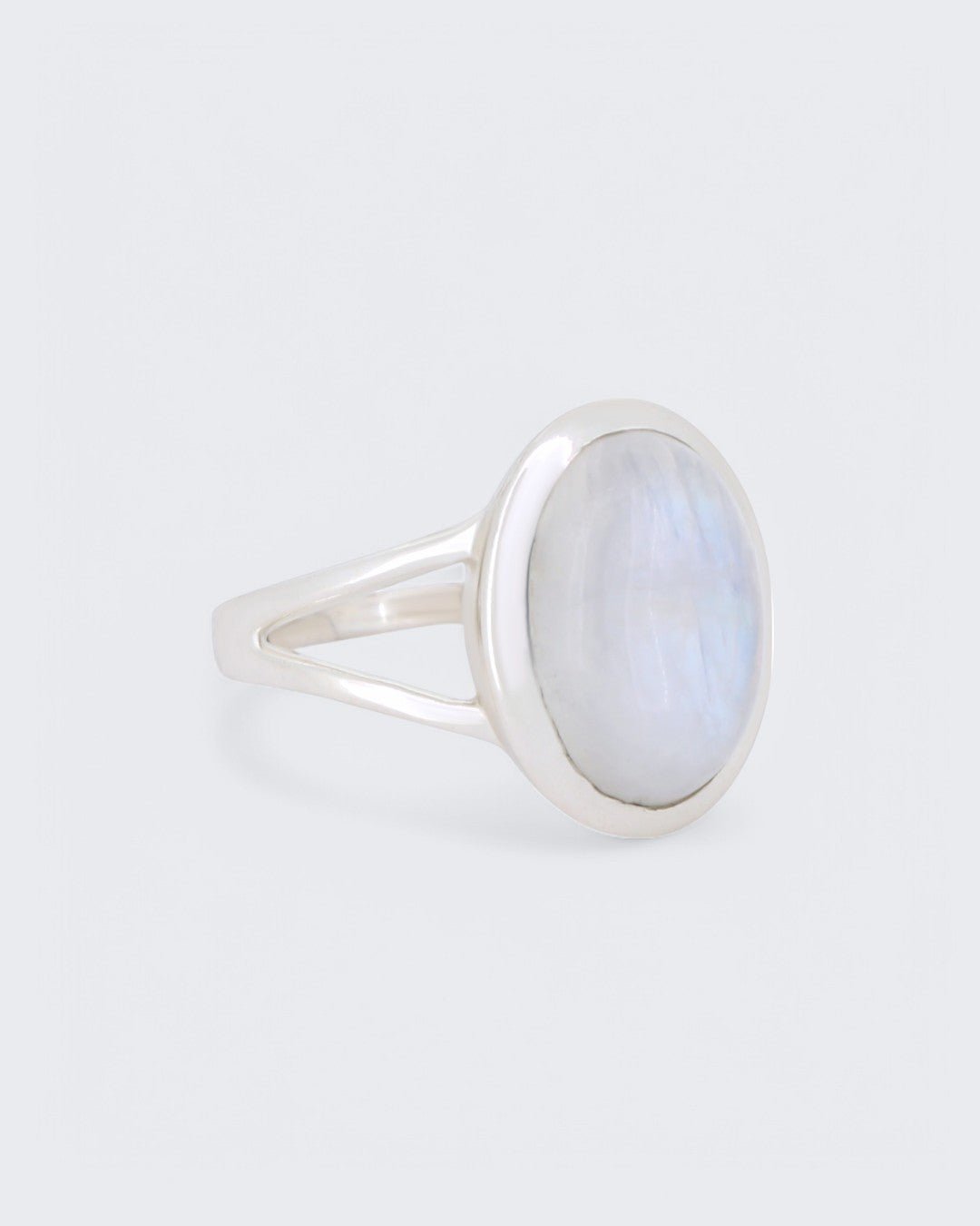 Rainbow Moonstone Oval Sterling Silver Ring、mySite、topwebapps