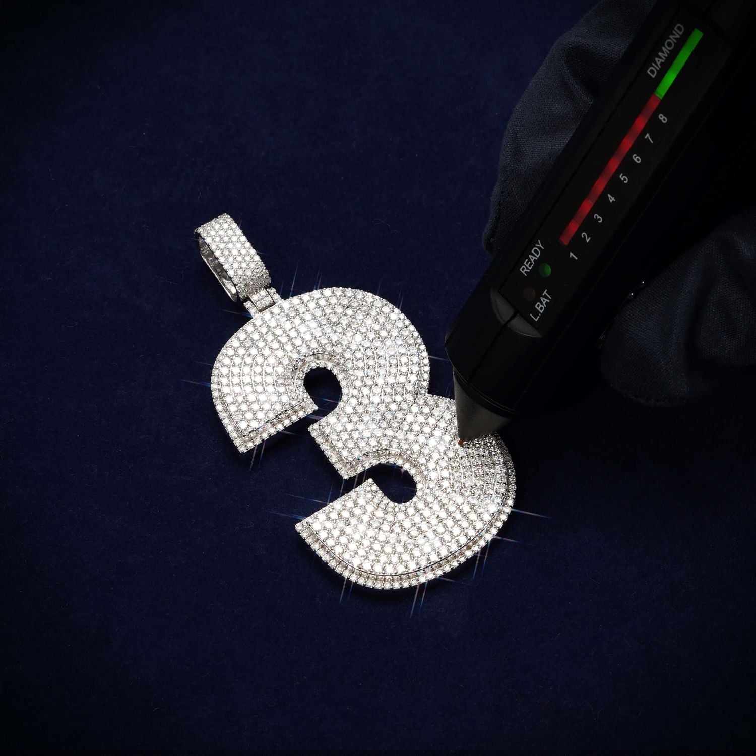 3 Custom Moissanite Pendant 14K Gold、mySite、hinf8tx79