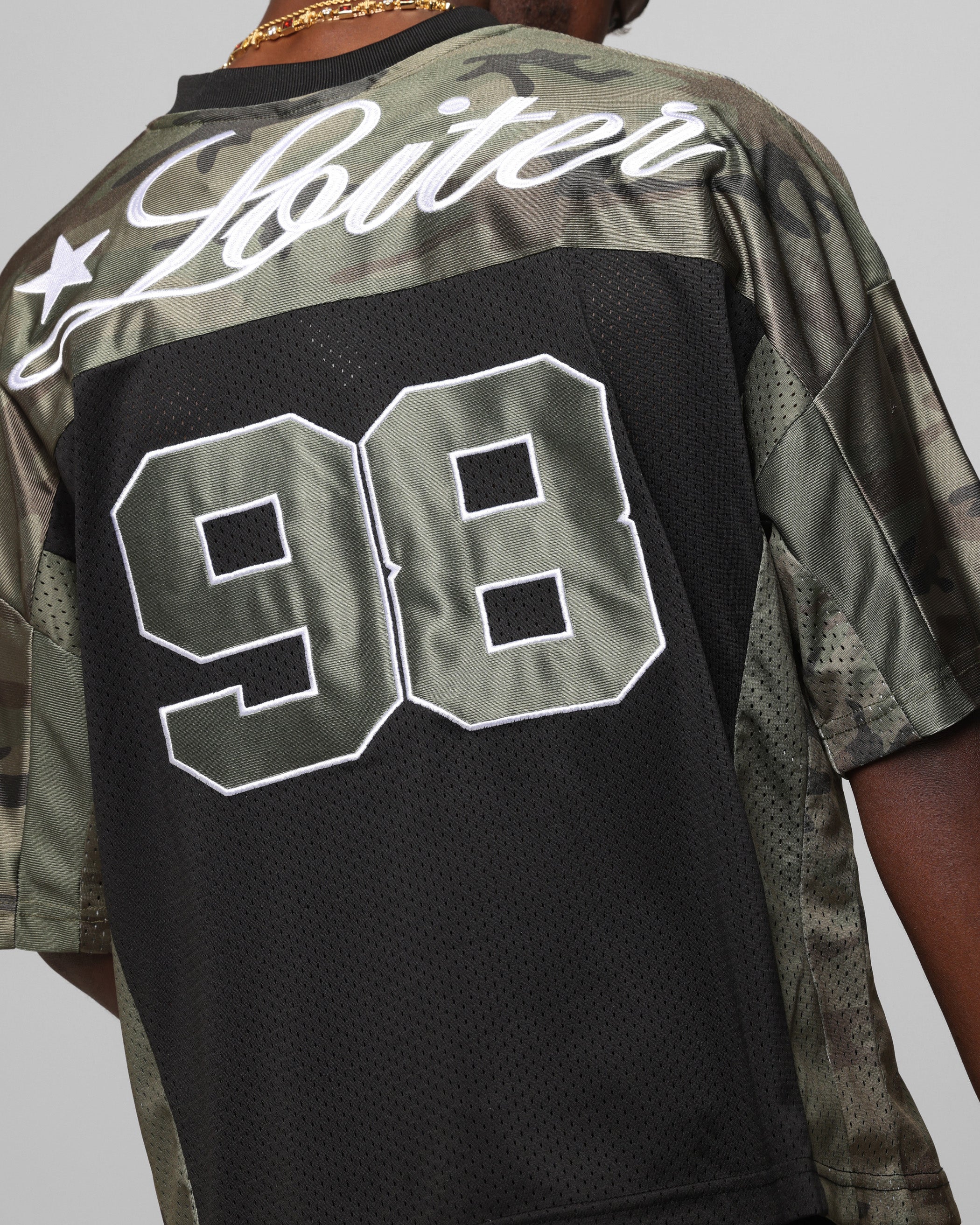 Loiter End Zone Jersey Black/Camo、mySite、zt4zffjzw