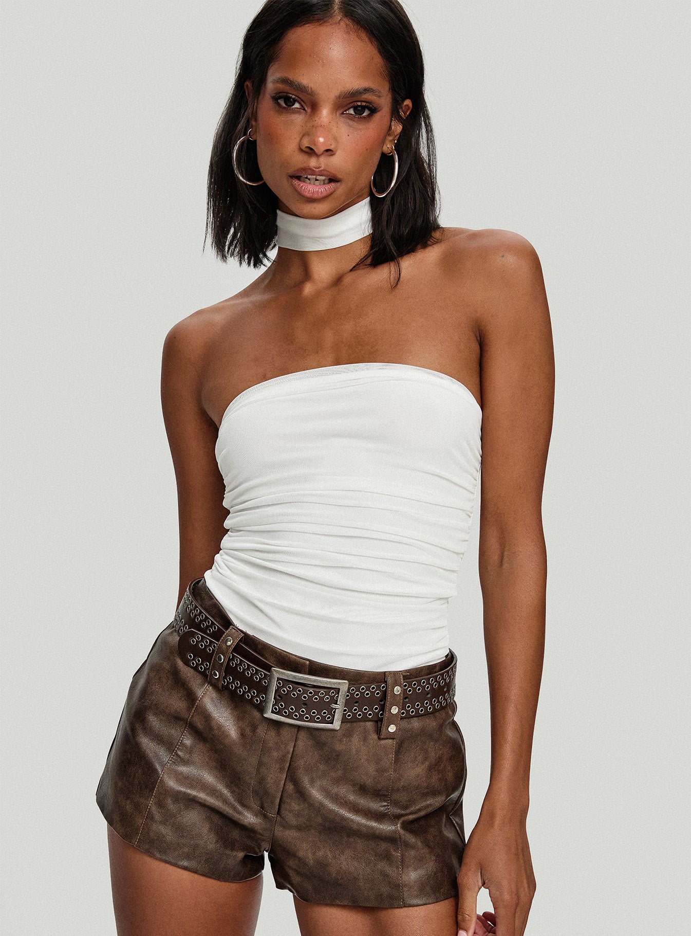 Sorelle Scarf Bodysuit White、mySite、solidvoid