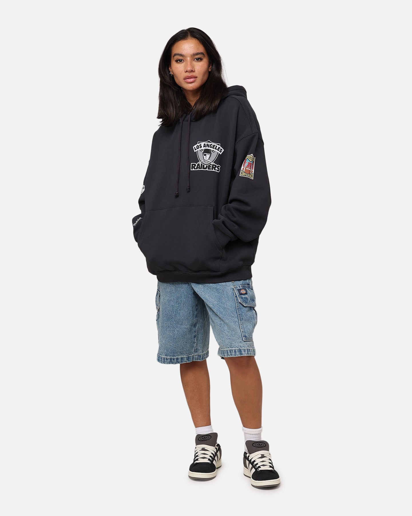 Mitchell & Ness Los Angeles Raiders Super Bowl World Hoodie Faded Black、mySite、zt4zffjzw