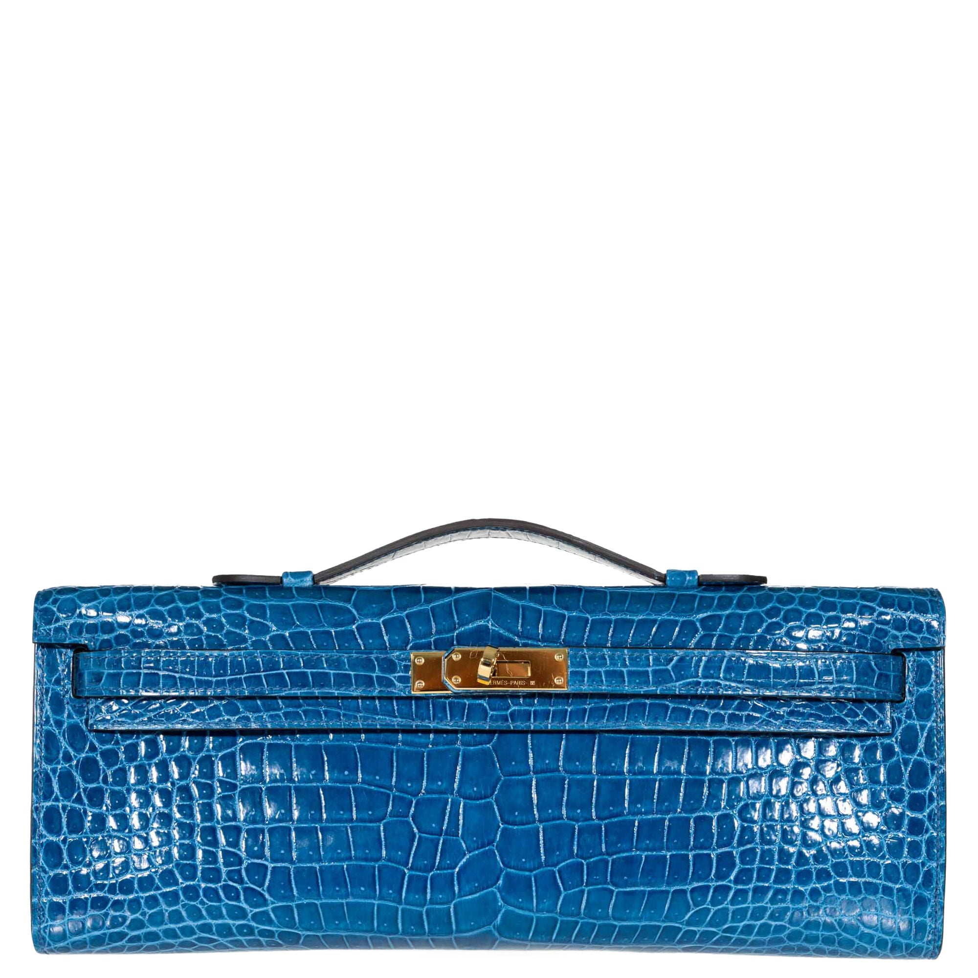 Hermès Kelly Cut Mykonos Porosus Crocodile Gold Hardware、mySite、garminoutage.com