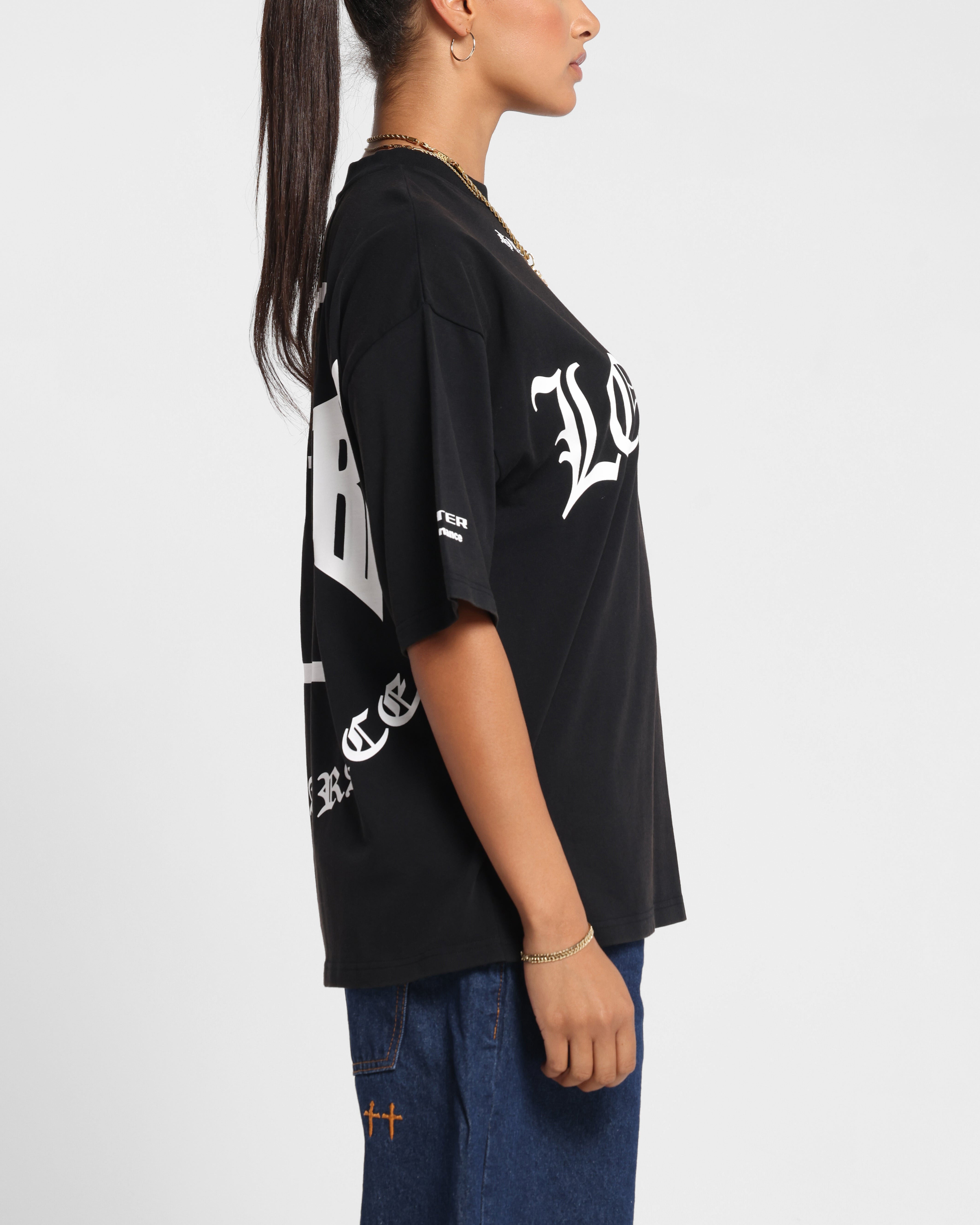 Loiter Biker Vintage T-Shirt Vintage Black、mySite、zt4zffjzw