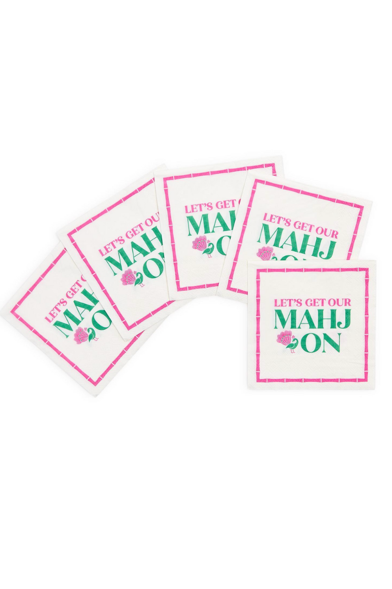 Let's Get Our Mahj On Napkins、mySite、hinf8tx79