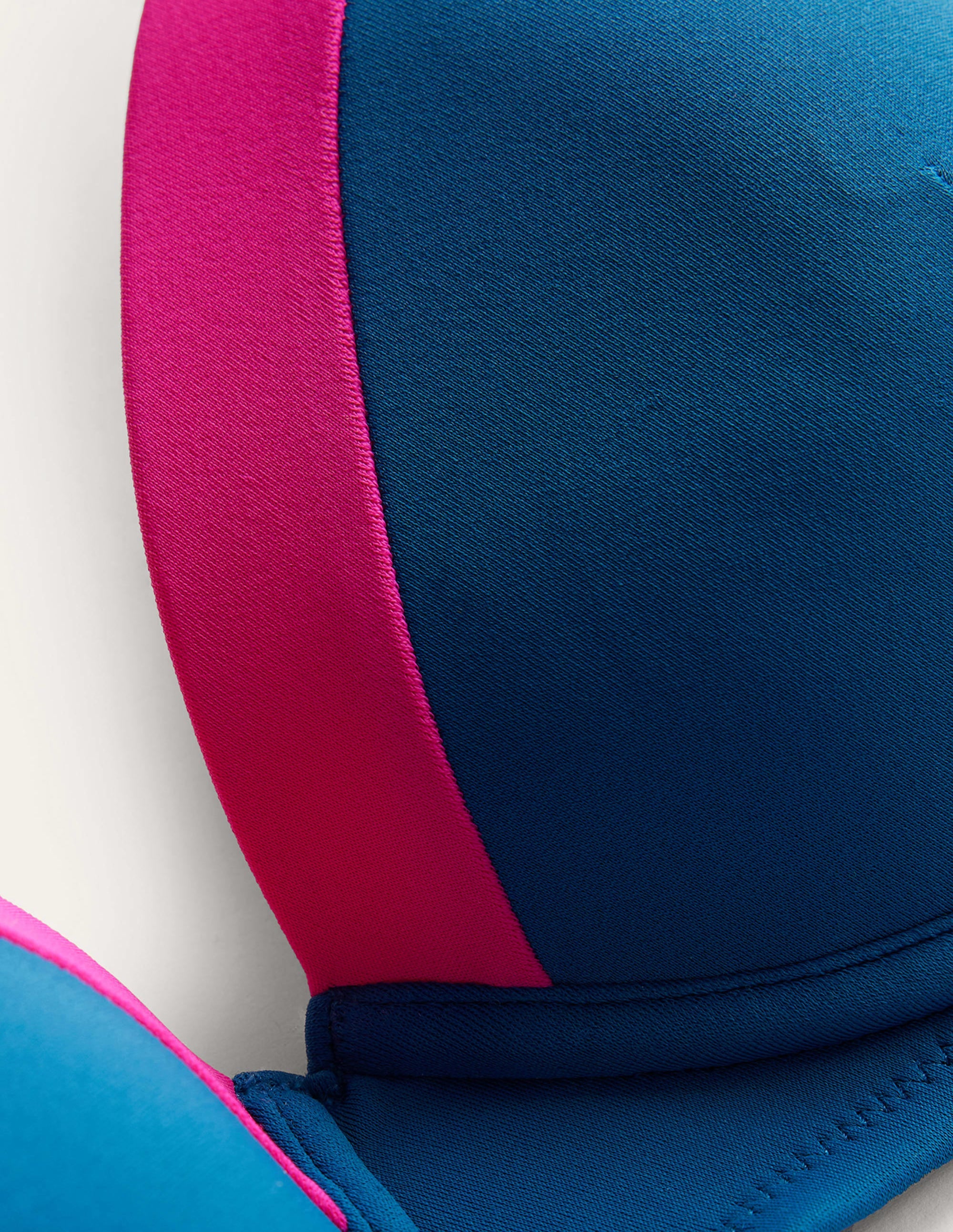  Panelled Cup-size Bikini Top-Blue, Yellow Colourblock、mySite、ashleygrahame