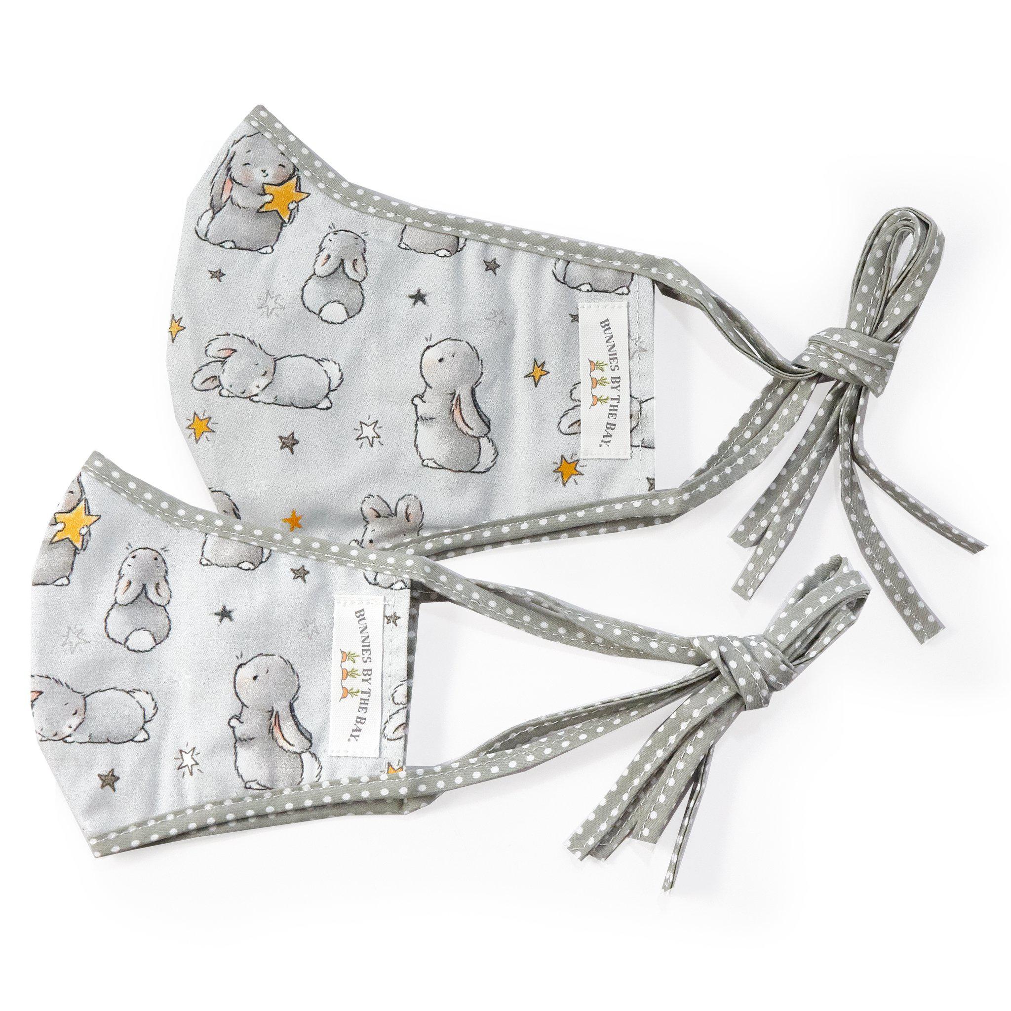 Bloom Bunny with Stars Cloth Face Mask for Adults and Kids、mySite、g9winljtr