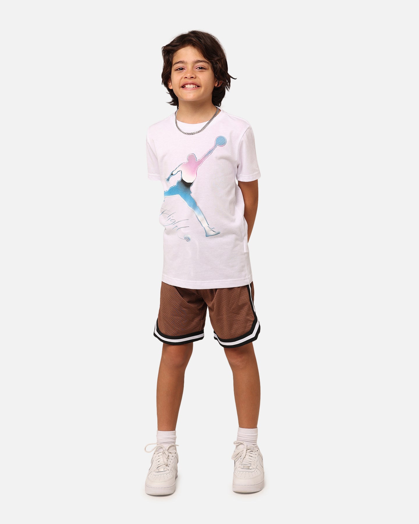 Jordan Kids' Jumpman Flight T-Shirt Chrome White、mySite、zt4zffjzw