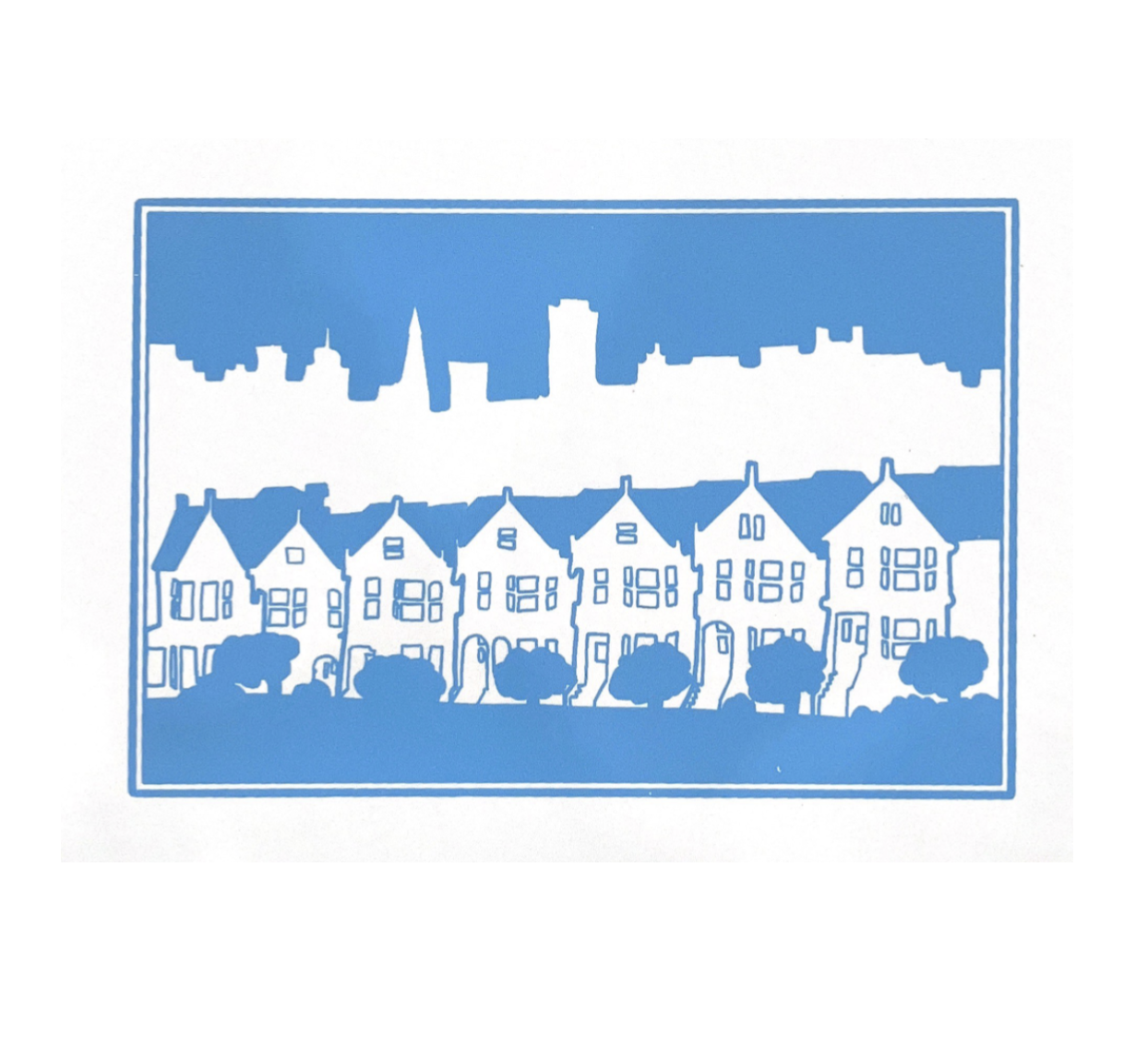 Anne Breedlove - Painted Ladies Inverse Postcard - A7、mySite、garagedoors4me