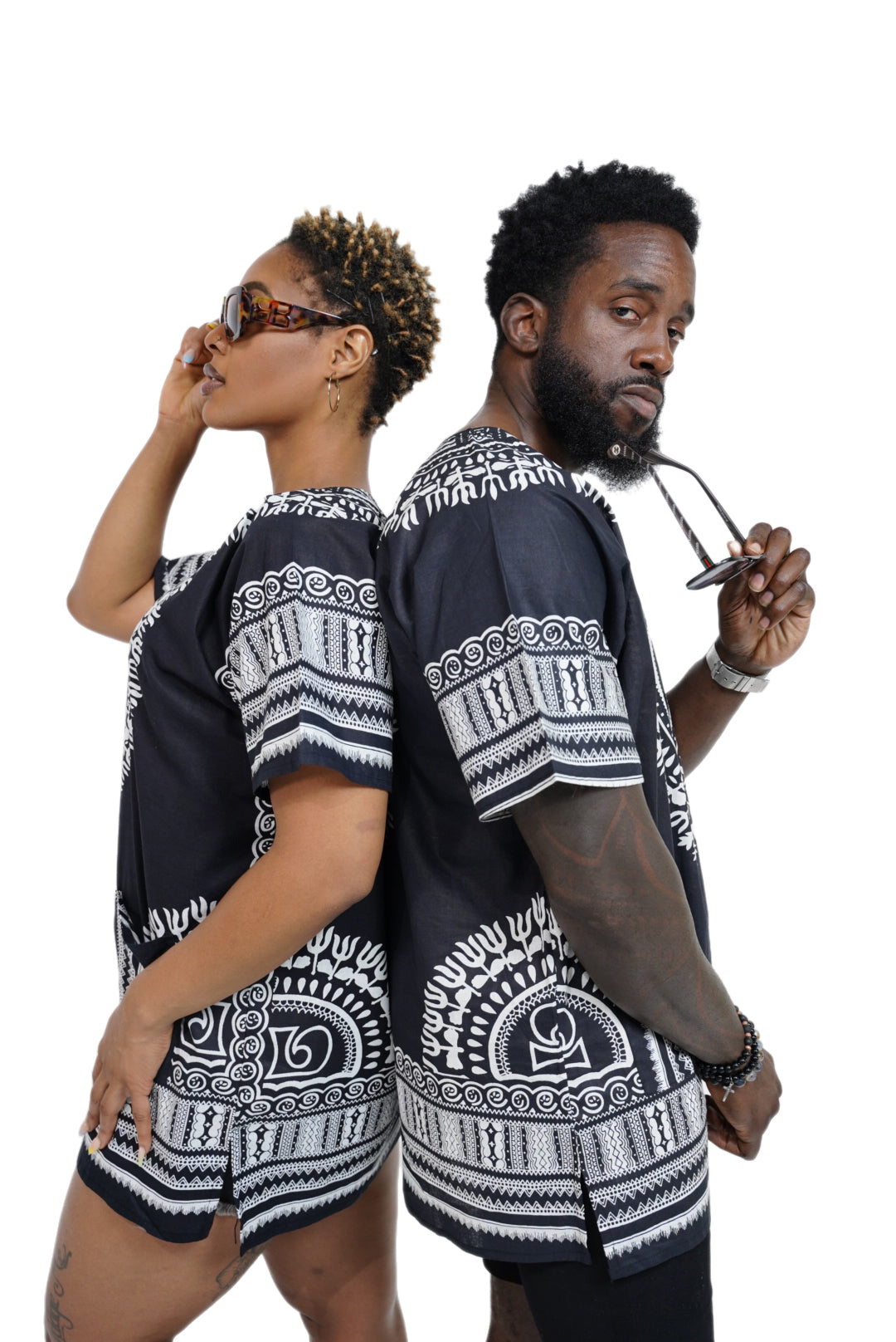 Dupsie's African Print Unisex Dashiki Shirt Suitable for Festivals, Concerts, Cruises, Outdoor Events DP3578、mySite、solidvoid