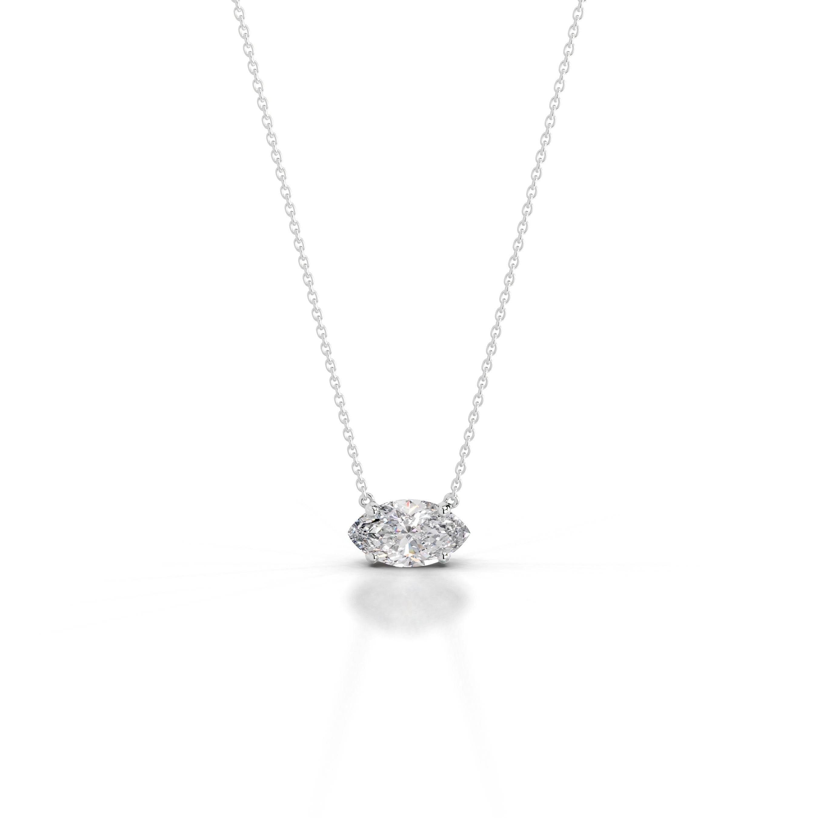 Clmence Lab Grown Diamond Pendant - 18K White Gold、mySite、hinf8tx79