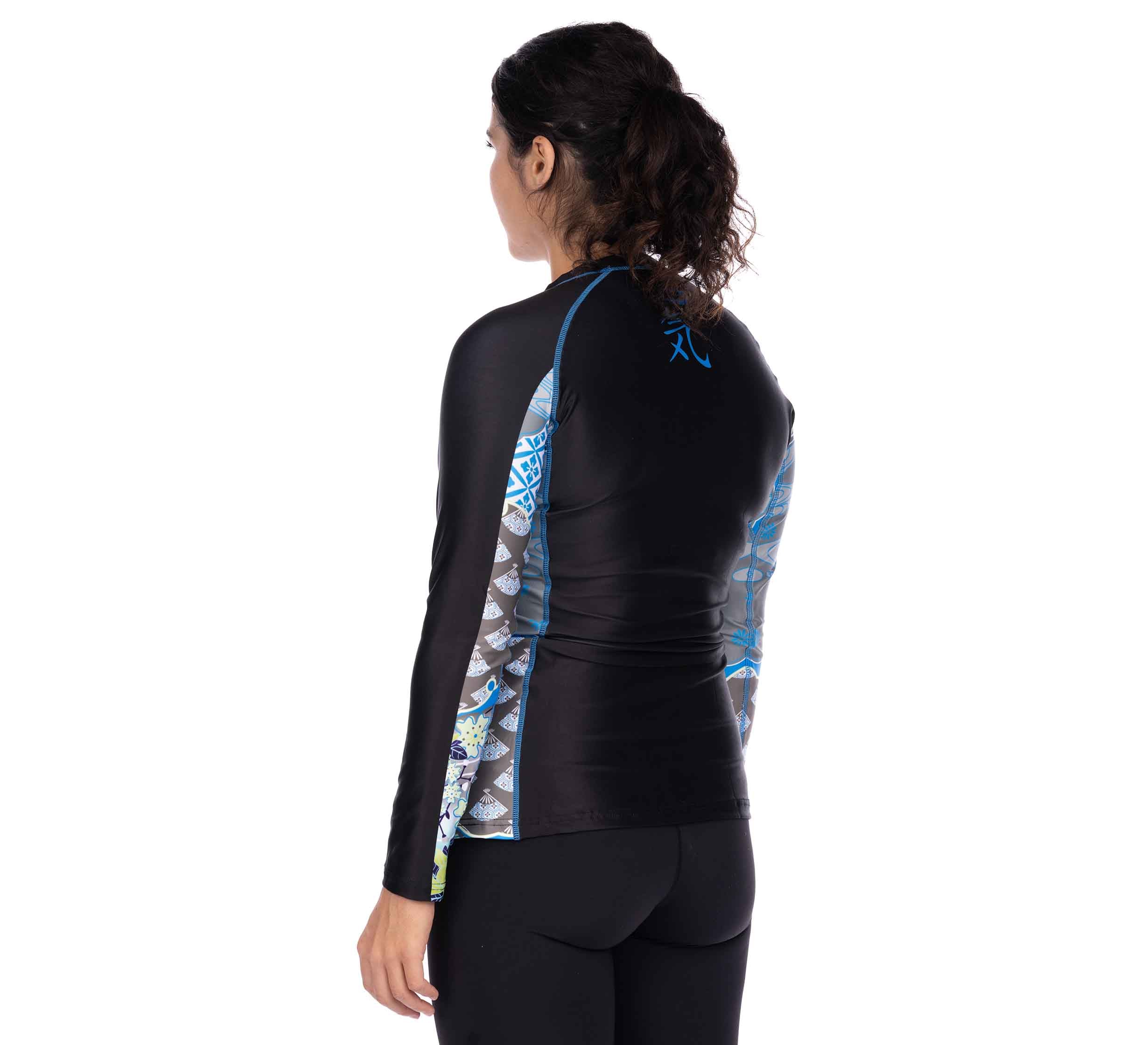 Kimono Womens Long Sleeve Rashguard Blue、mySite、gigharbornorthrealestate