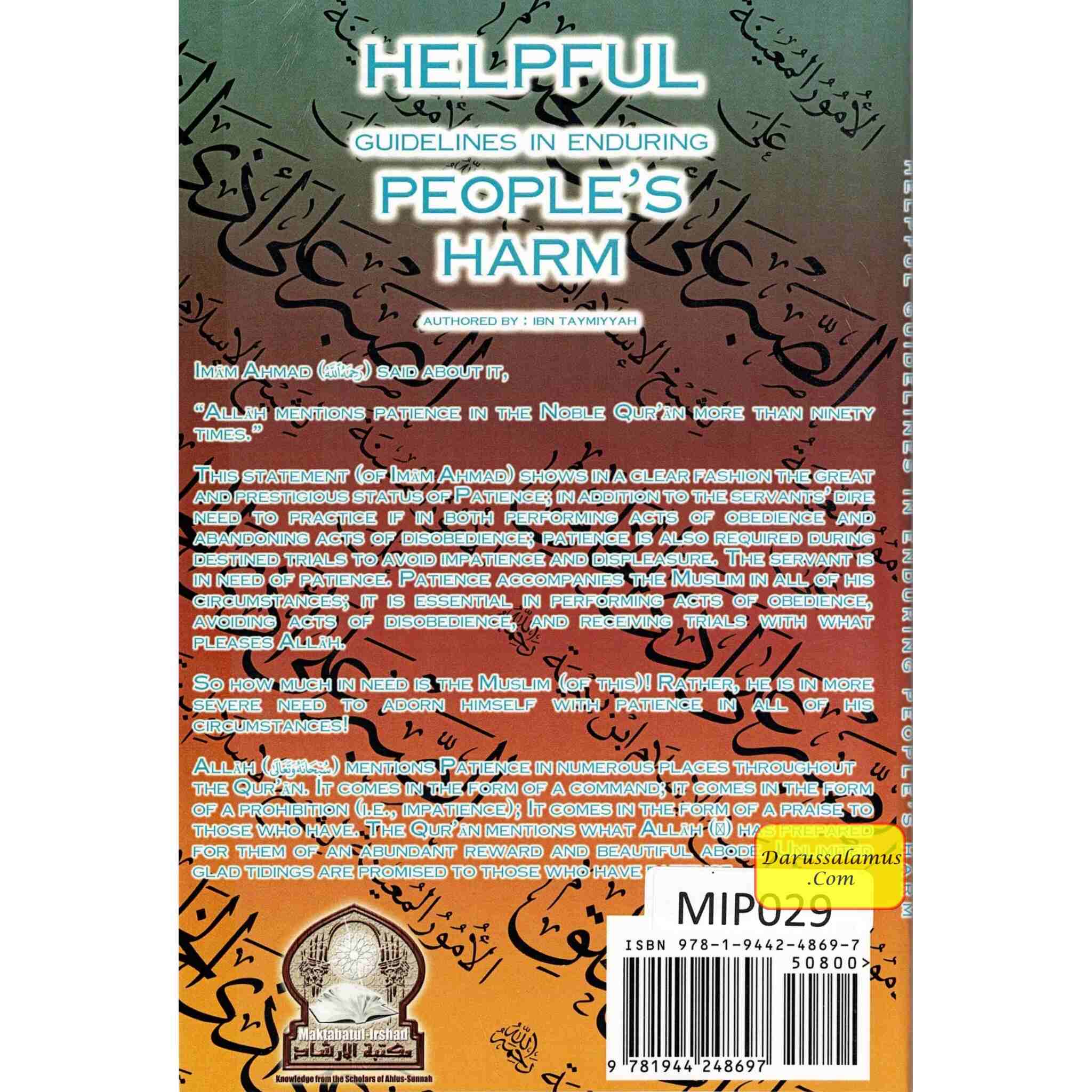 Helpful Guidelines In Enduring People's Harm By Ibn Taymiyyah、mySite、topwebapps