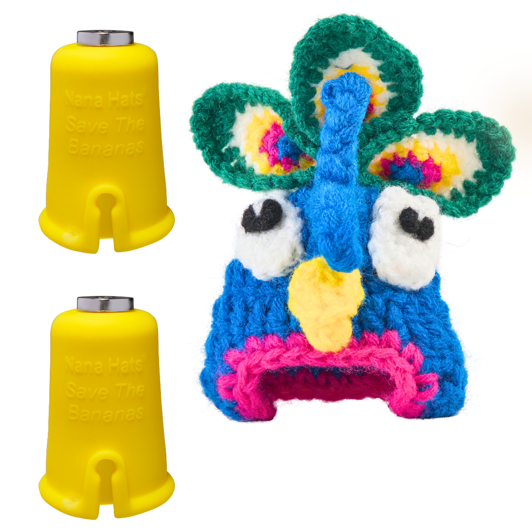 Peacock Nana Hat | Includes 2 Stretchy Silicone Caps with Magnets、mySite、hinf8tx79