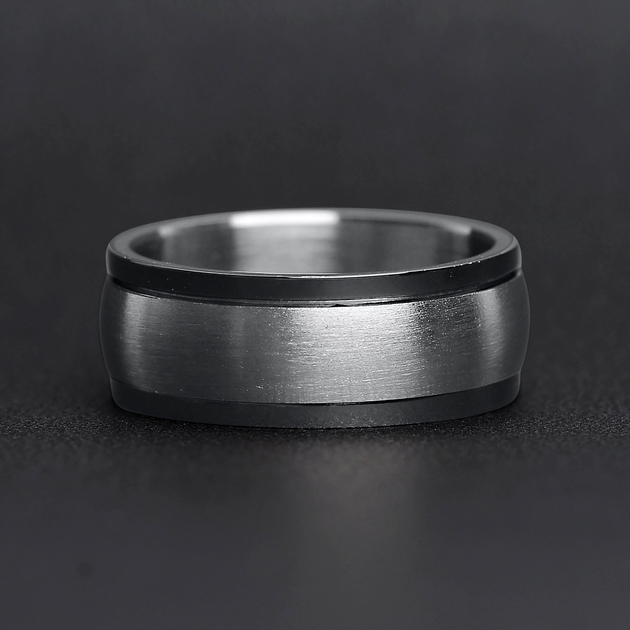 Stainless Steel Highly Polished Black Trim Spinner Center Ring / SRJ9002、mySite、dreamappss
