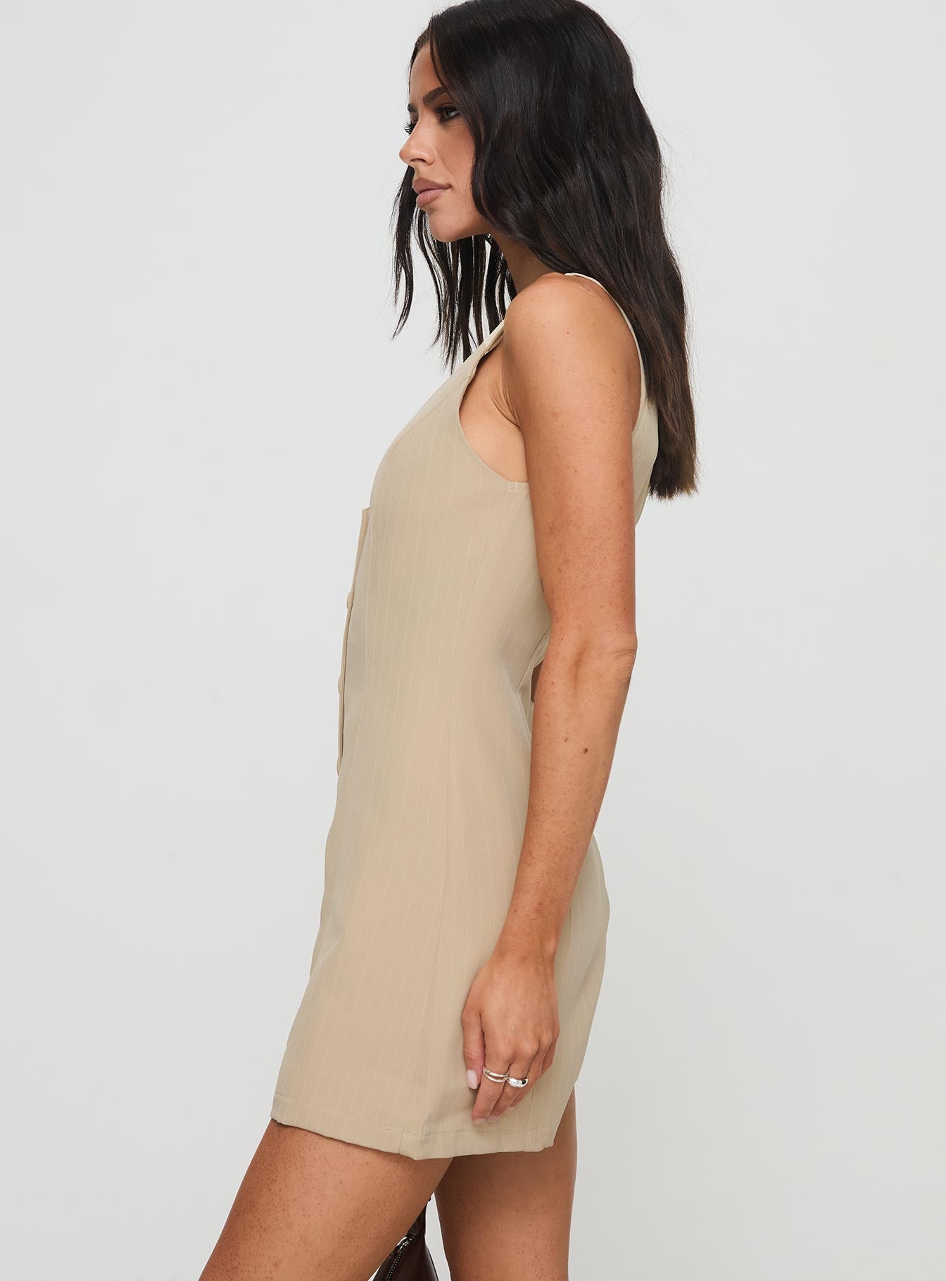 Damico Romper Beige Pinstripe、mySite、solidvoid