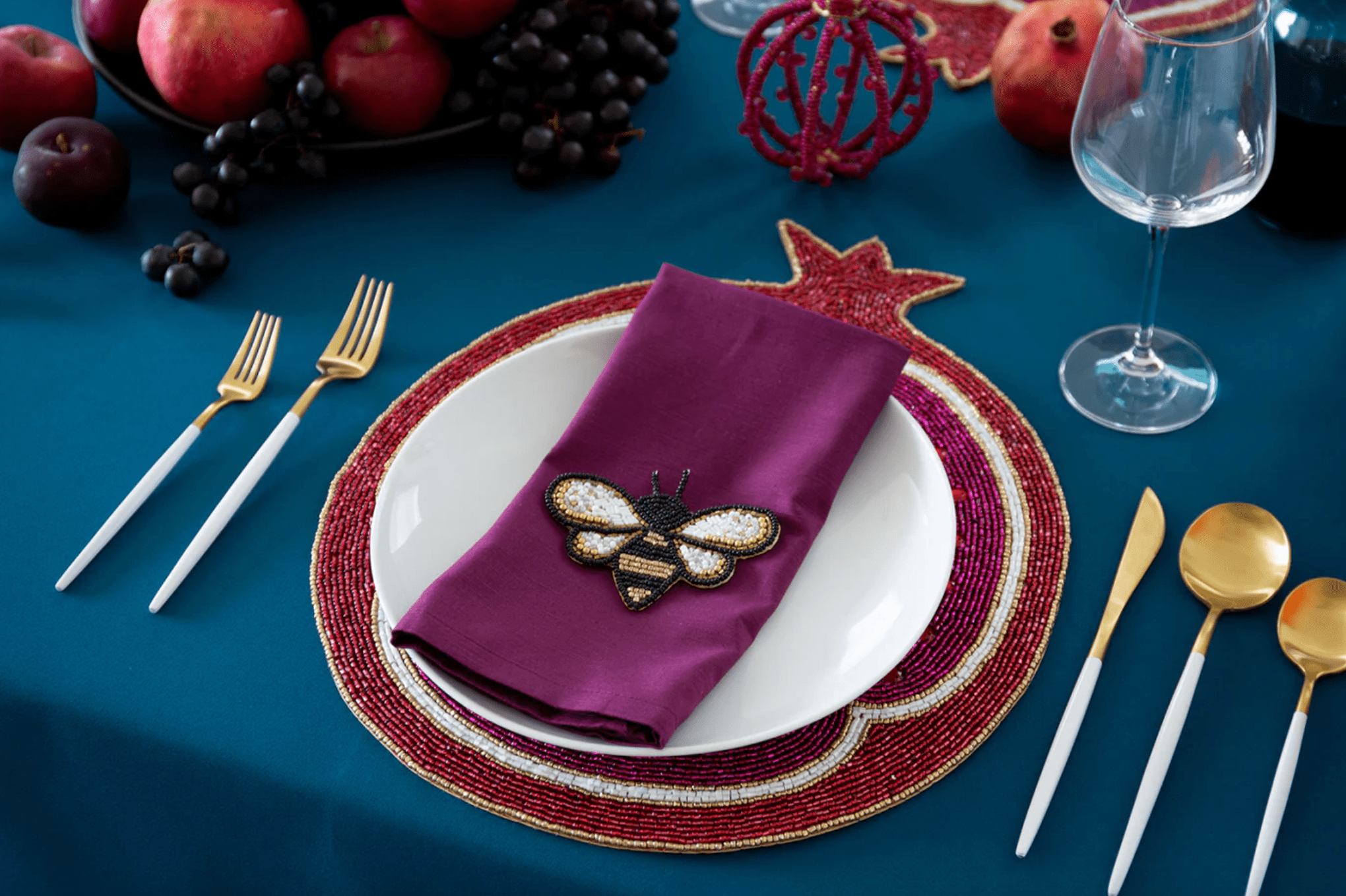 Rimona Pomegranate Beaded Placemat、mySite、topwebapps