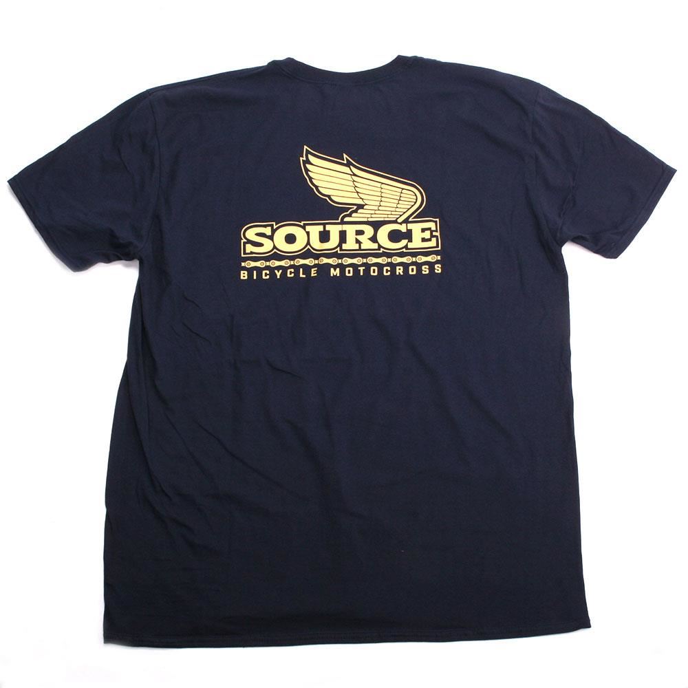  Source Motocross T-Shirt - Navy、mySite、merchandisen