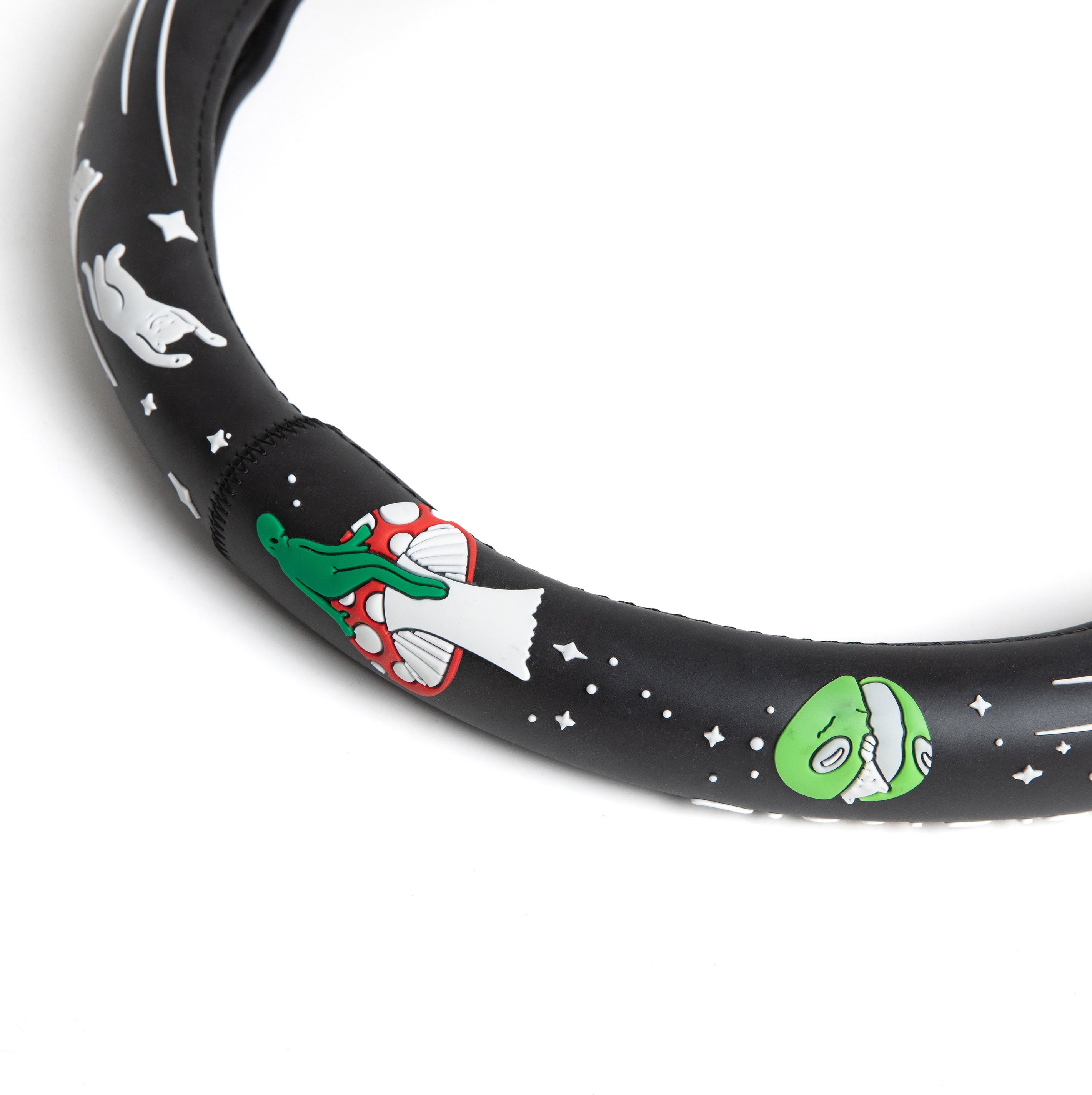  We Out Here Steering Wheel Cover (Black)、mySite、merchandisen