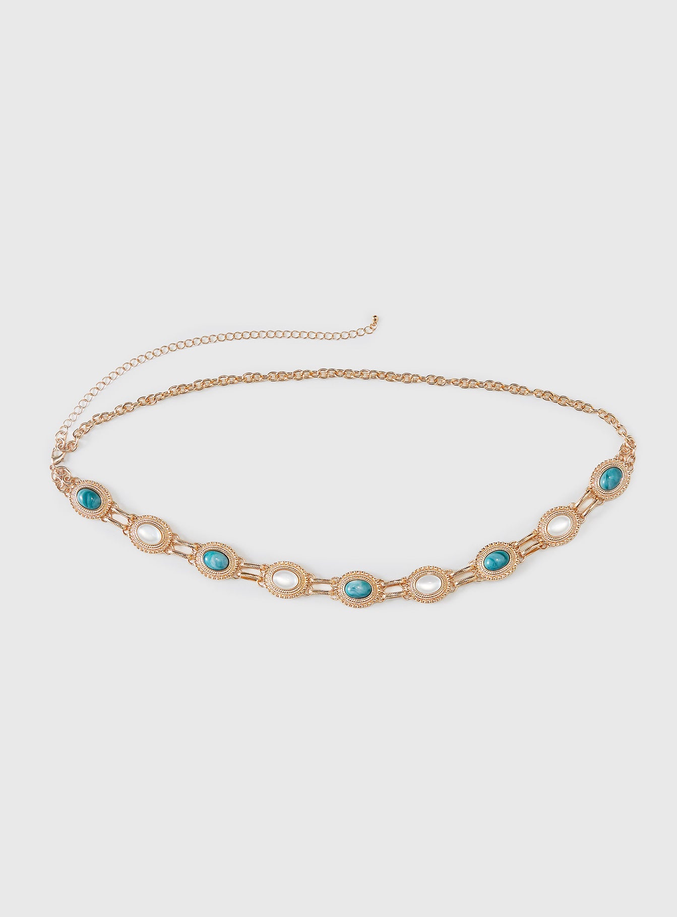 Finesse Beaded Chain Belt Gold、mySite、solidvoid