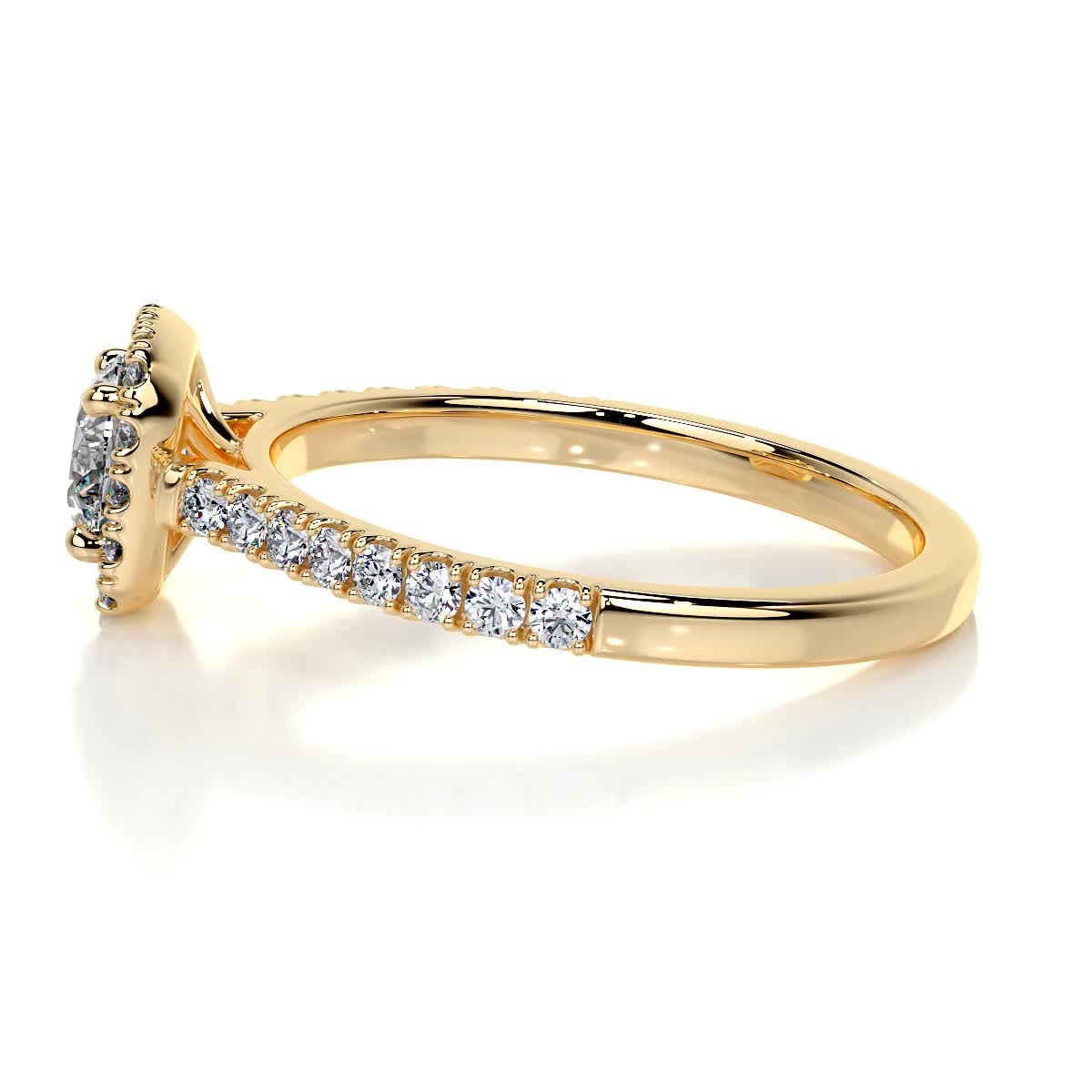 Claudia Lab Grown Diamond Ring -18K Yellow Gold、mySite、hinf8tx79