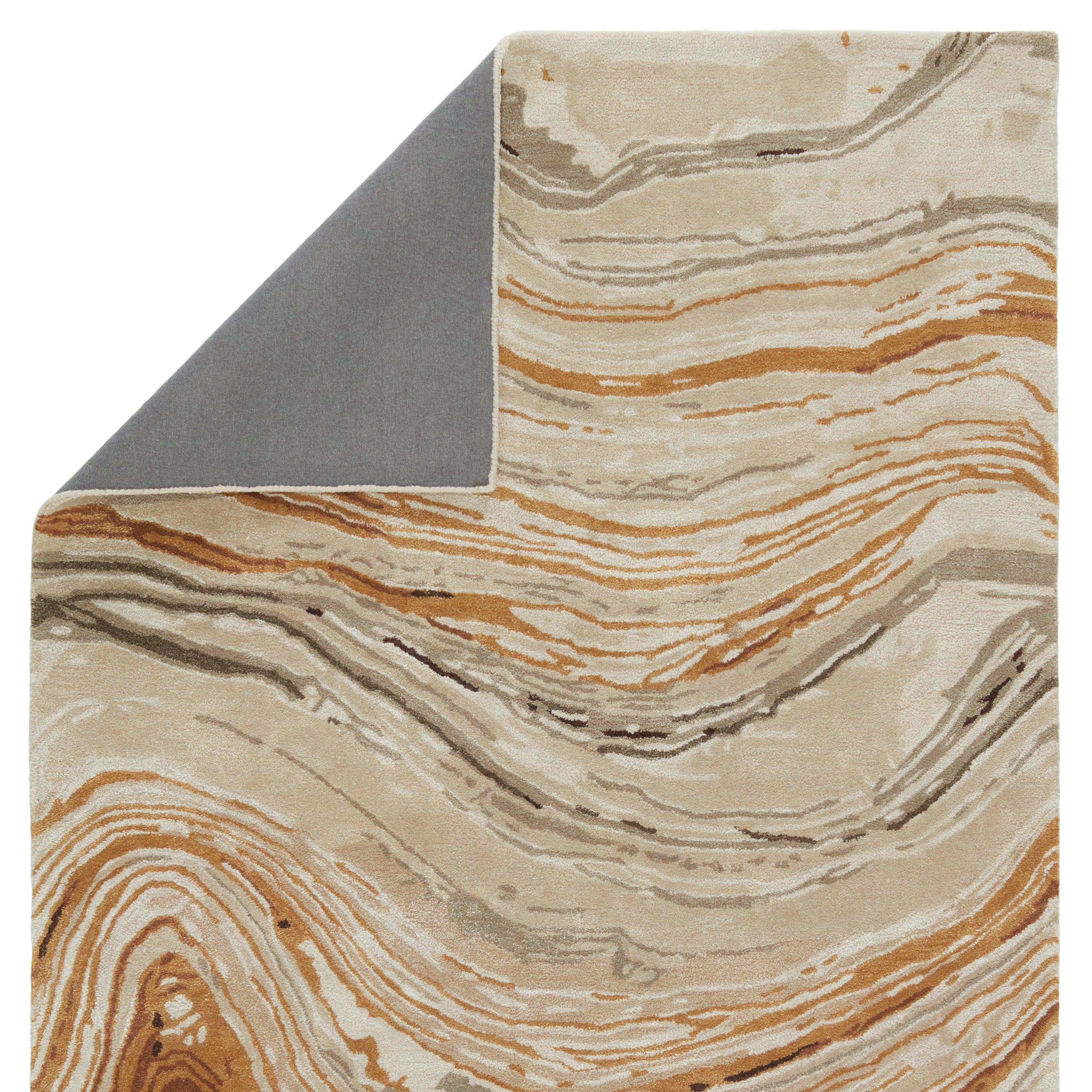 Atha Handmade Abstract Gold Light Taupe Area Rug、mySite、gigharbornorthrealestate