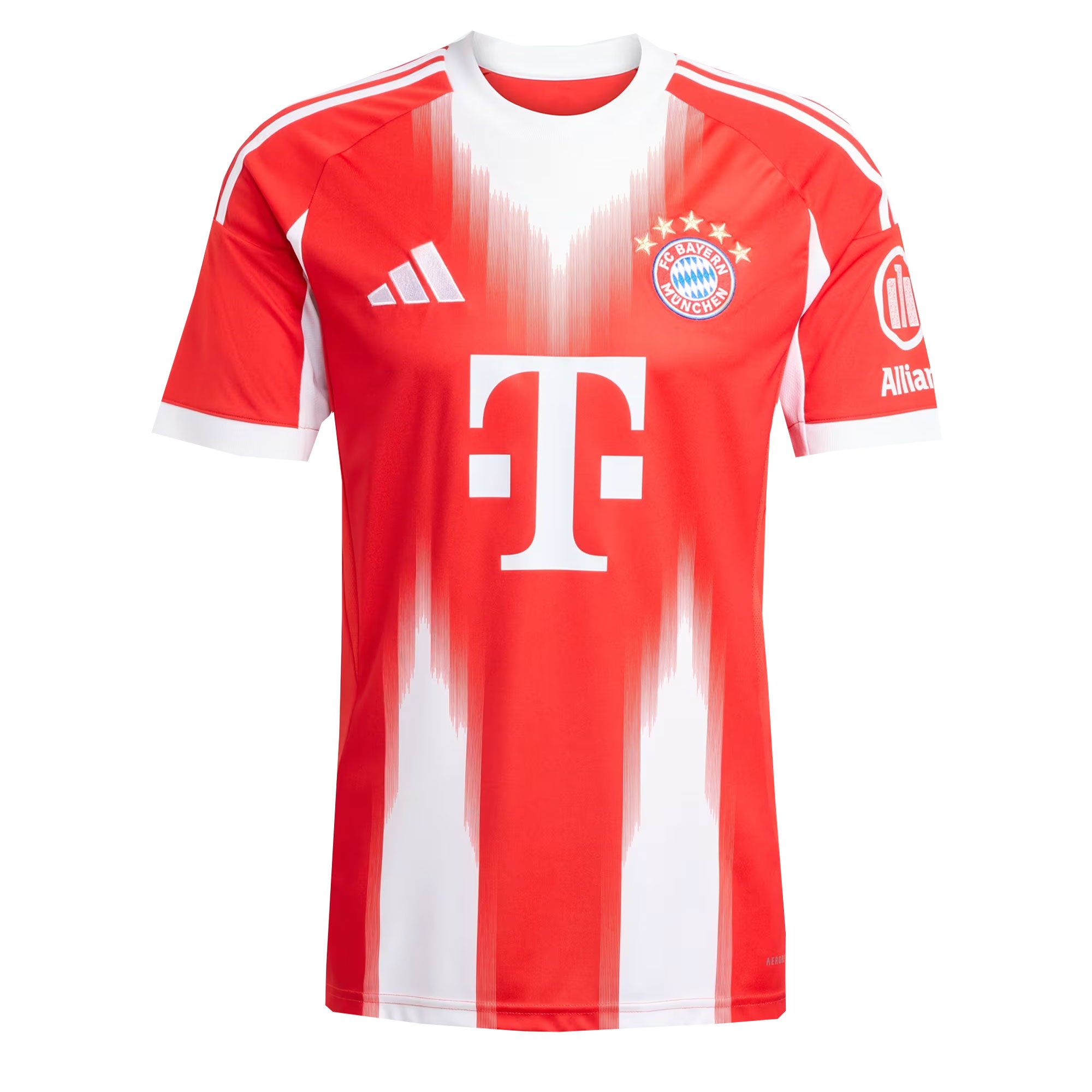 adidas Men's Bayern Munich 2025/26 Home Jersey Red/White、mySite、noshort