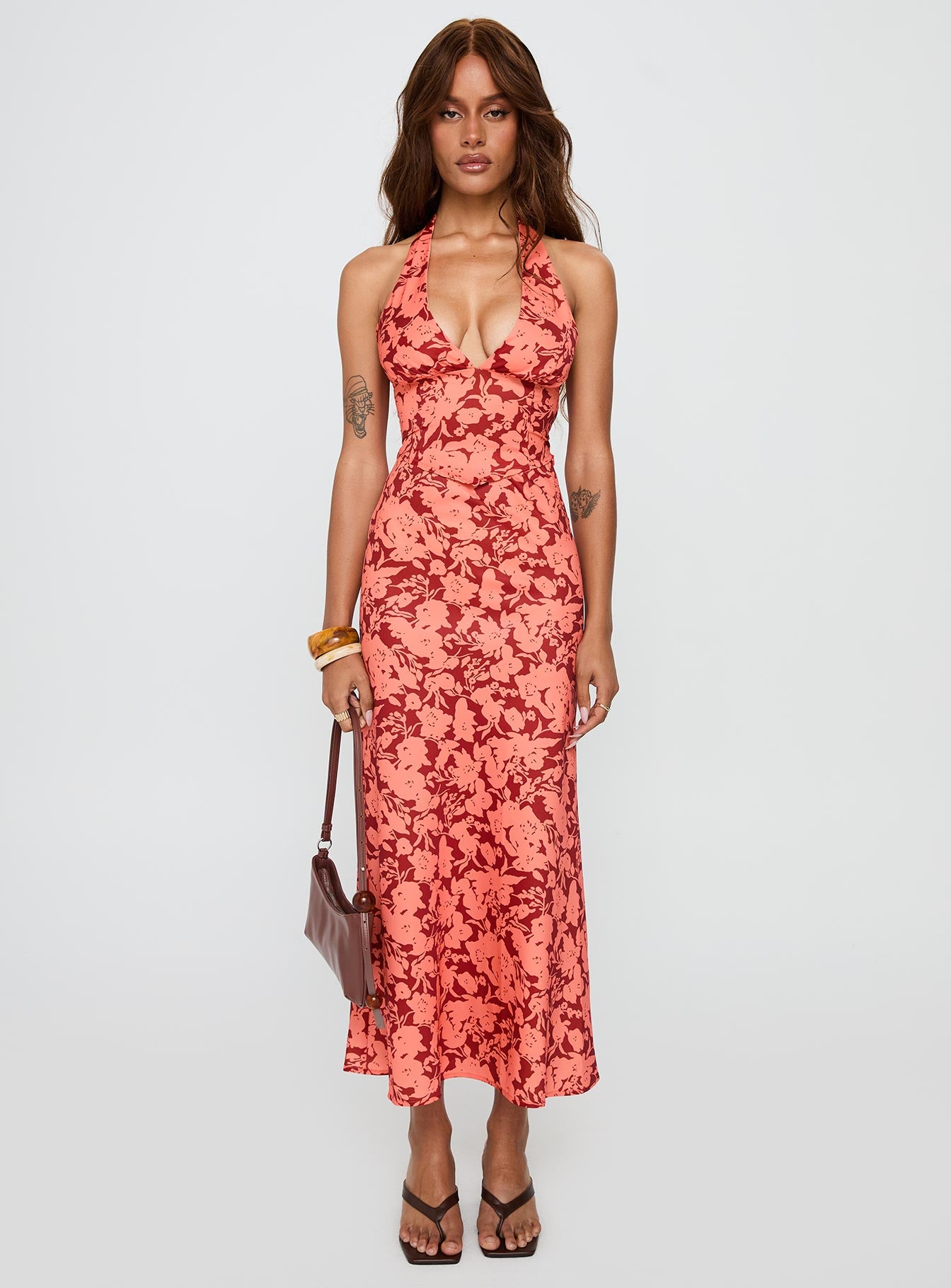 Casablanca Maxi Skirt Red Floral、mySite、solidvoid