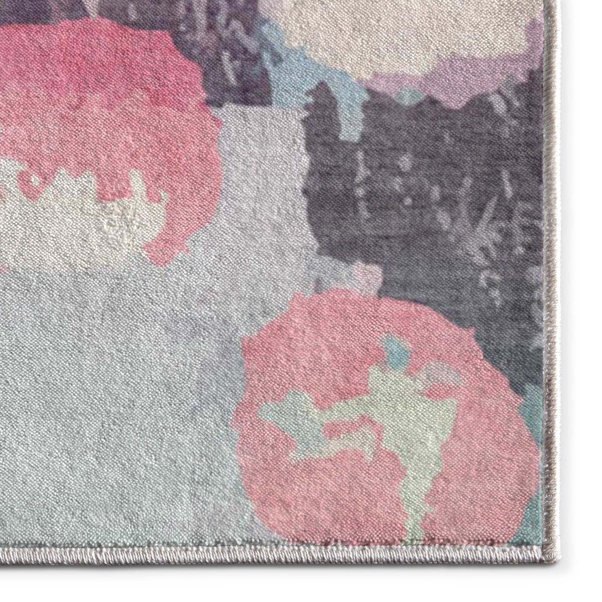 Apollo Galets d’Aquarelle – Abstract Watercolor & Pebble Flat Woven Multicolor Rug、mySite、gigharbornorthrealestate