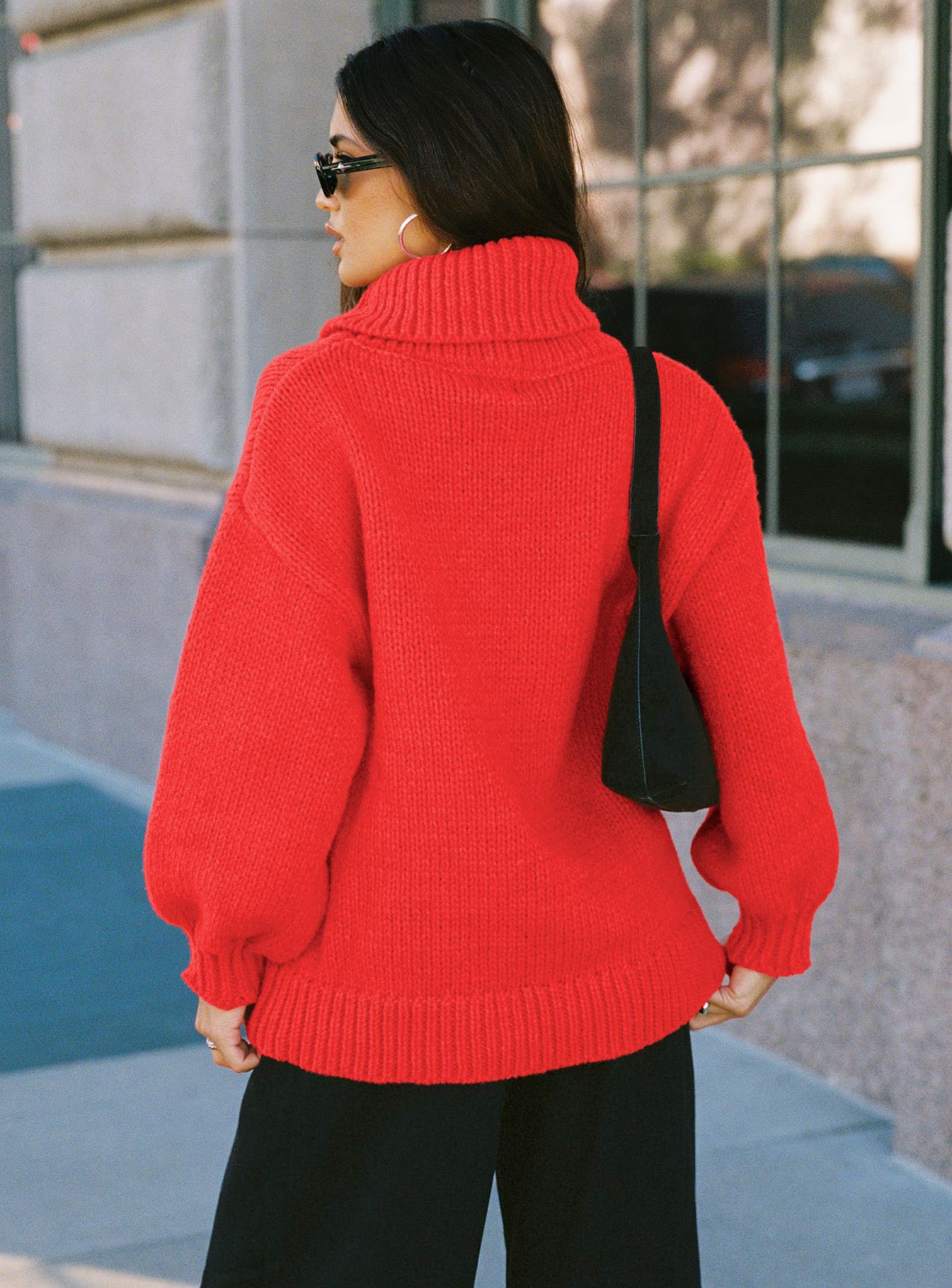 Let Love In Knit Sweater Red、mySite、solidvoid