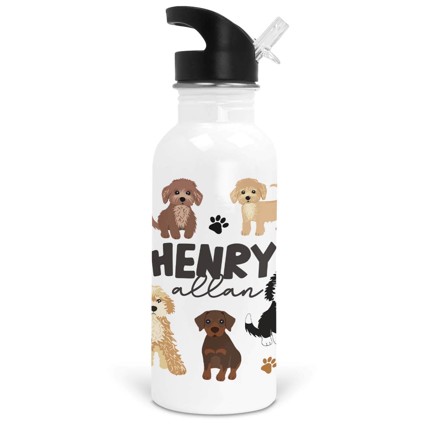 Puppy Pals Personalized Kids Water Bottle、mySite、layawaytickets