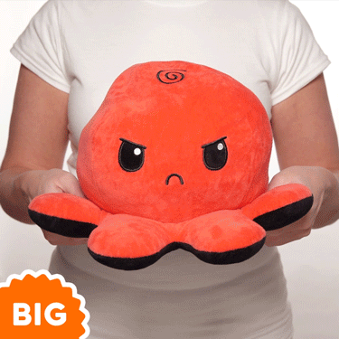 TeeTurtle Big Reversible Octopus Plushie (Red + Black)、mySite、lovesweatpilates