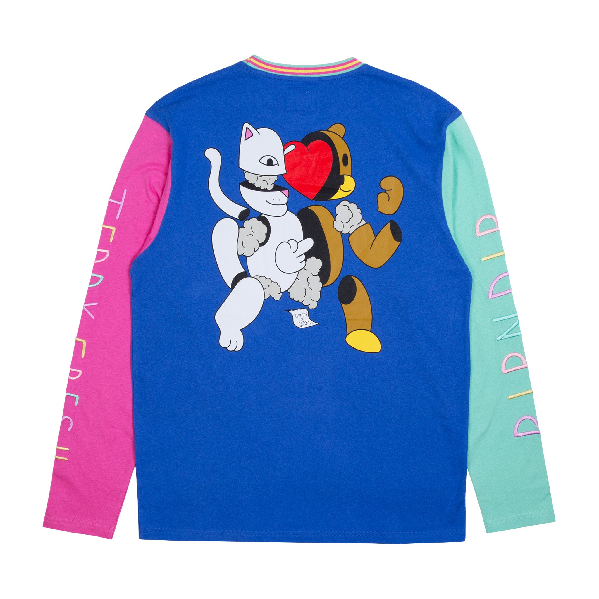 Ripndip Teddy Fresh 2.0 Color Block L/S (Multi)、mySite、merchandisen