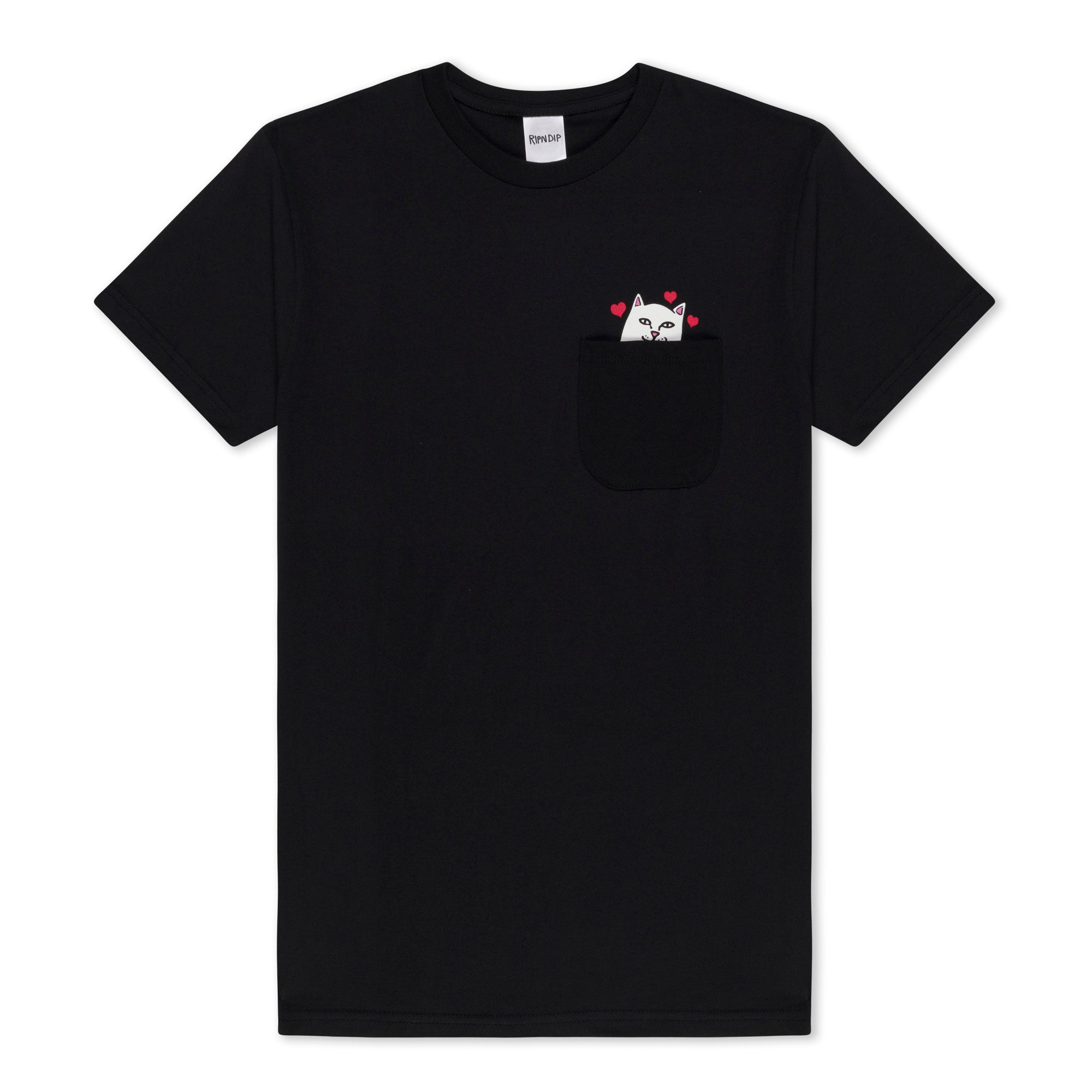  Lord Nermal Loves Pocket Tee (Black)、mySite、merchandisen