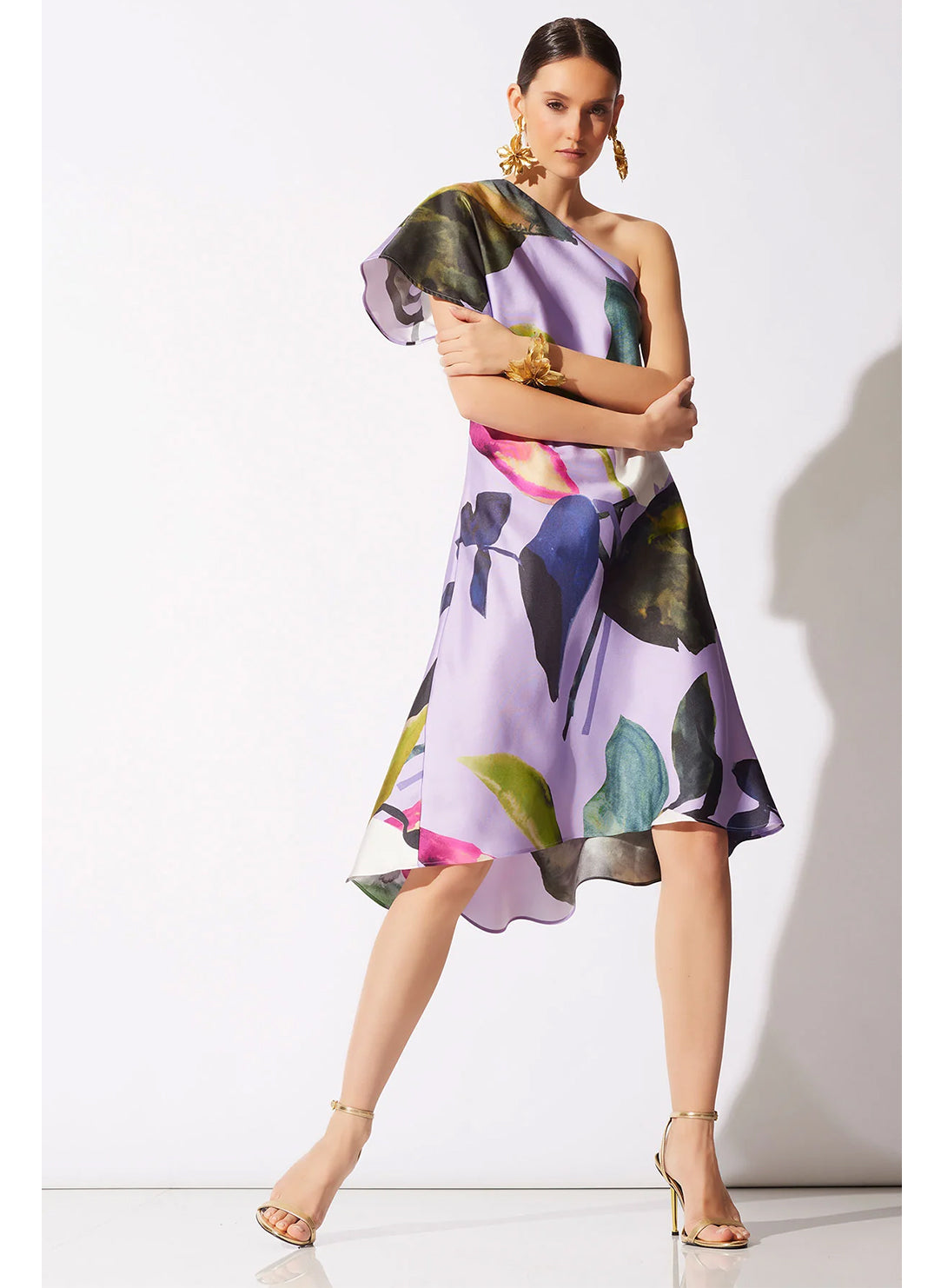  Yoru Silk Twill Multi One Shoulder Dress、mySite、justintrudeaud
