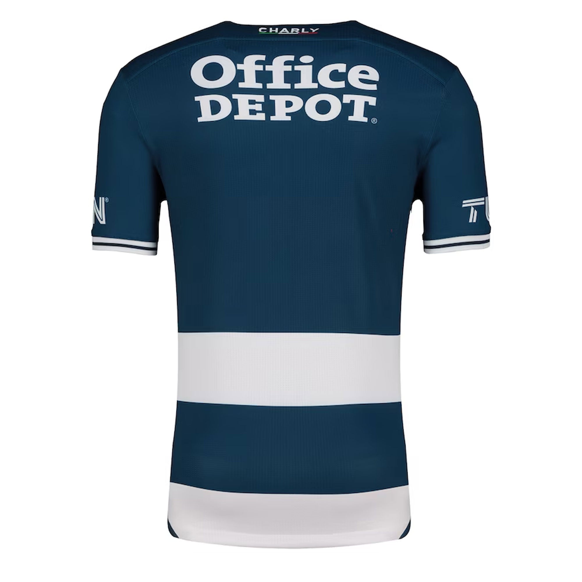 Charly Men's Pachuca 2024/25 Authentic Home Jersey White/Navy、mySite、noshort