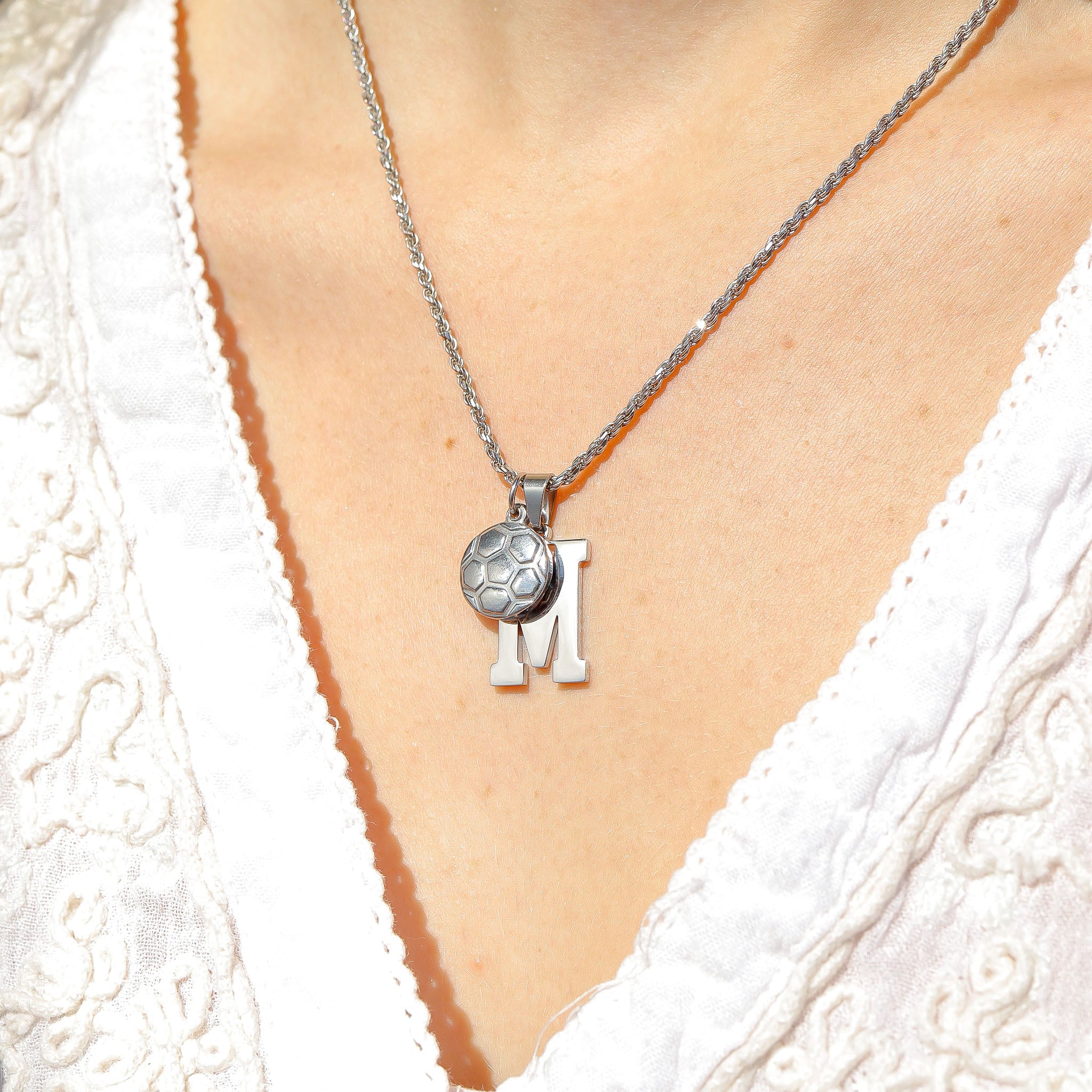 Stainless Steel Sport Letter Pendant / PDS0003、mySite、dreamappss