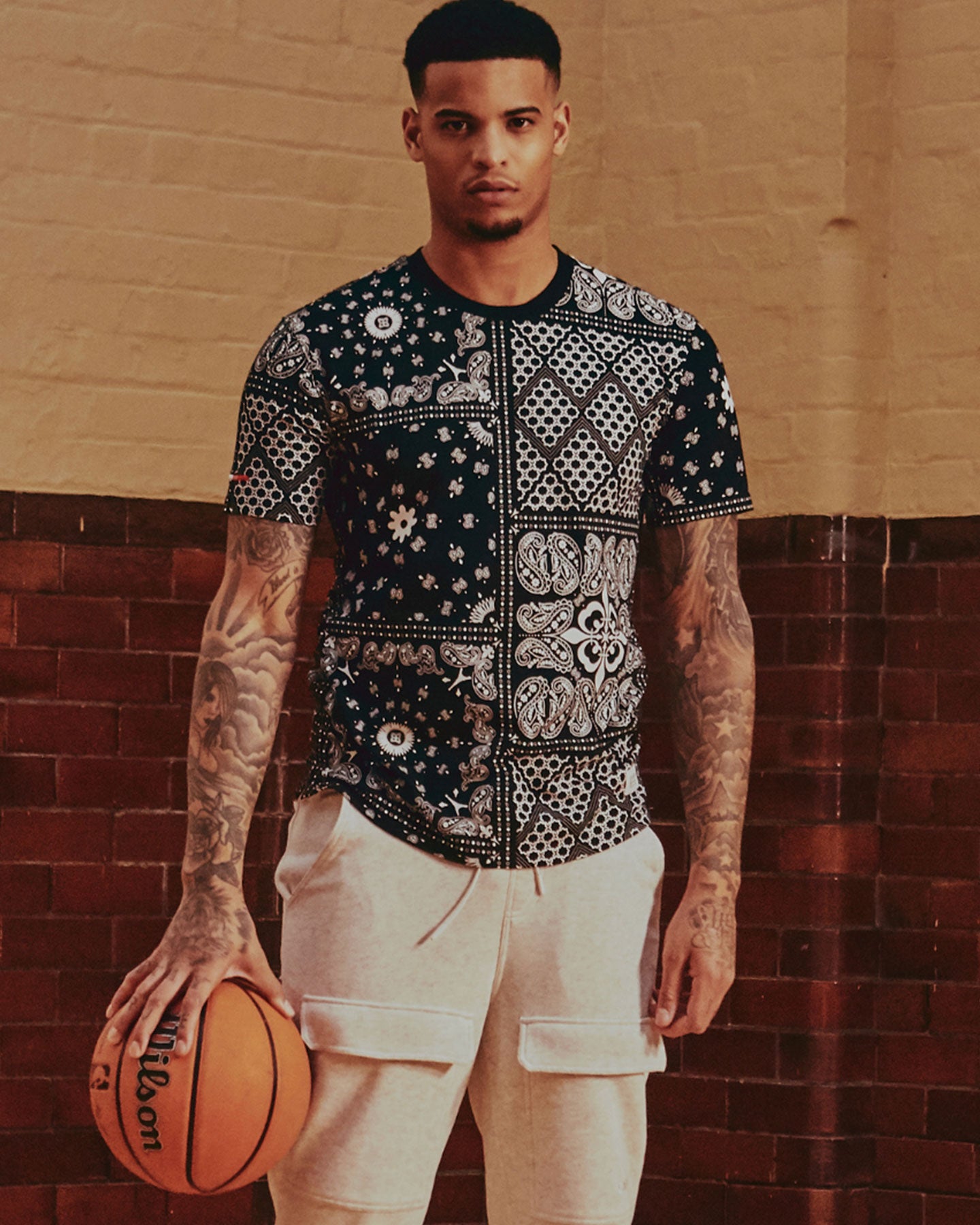 Carre Bandana Ultra Classic Short Sleeve T-Shirt Black、mySite、zt4zffjzw