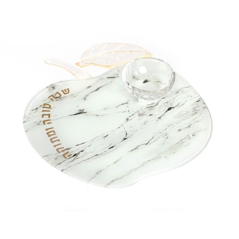 Marbled White Apple Tray and Honey Dish、mySite、topwebapps