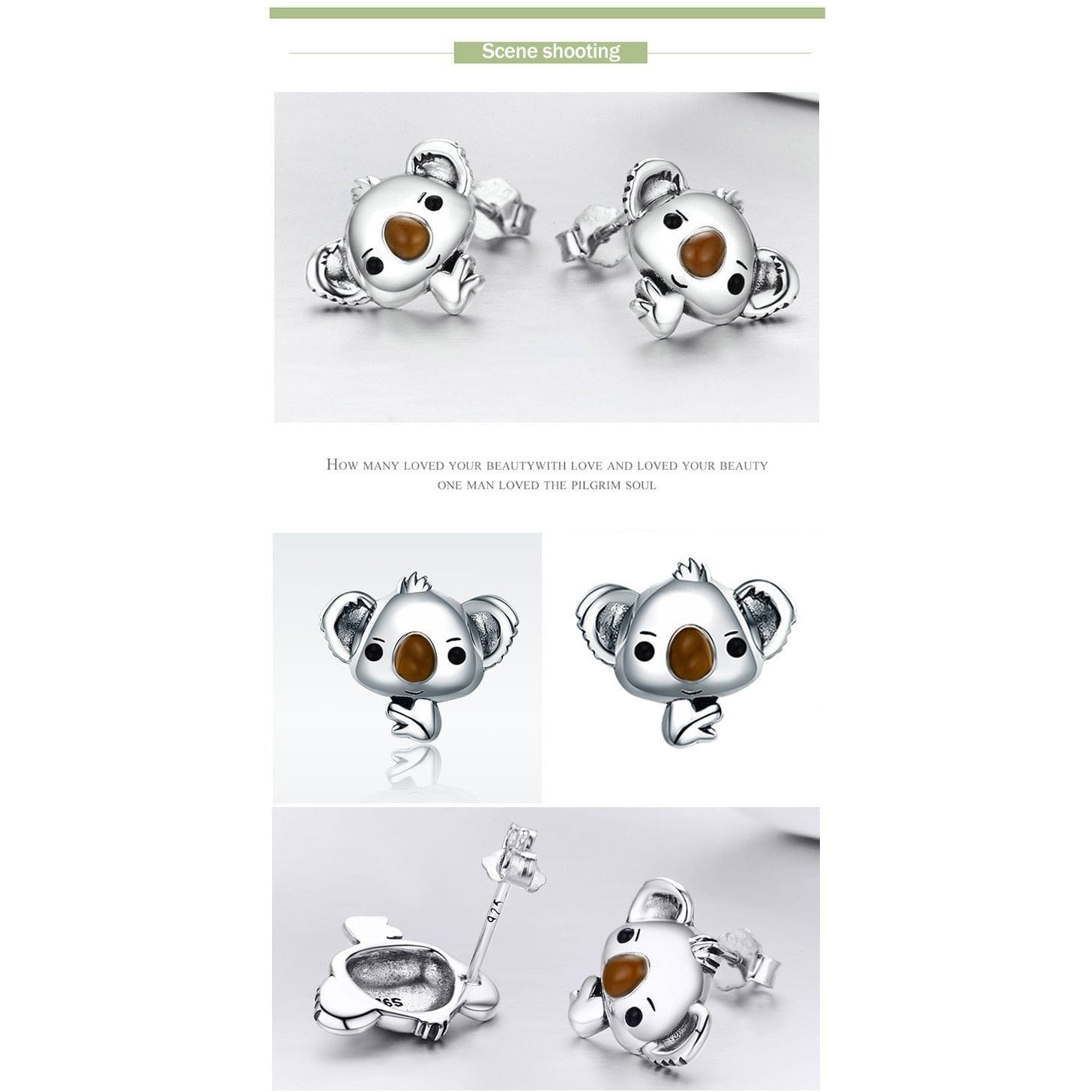 Koala Jewelry! Necklace, Rings, Charms and Earrings Beautiful Sterling Silver for Koala Bear Lovers!、mySite、g9winljtr