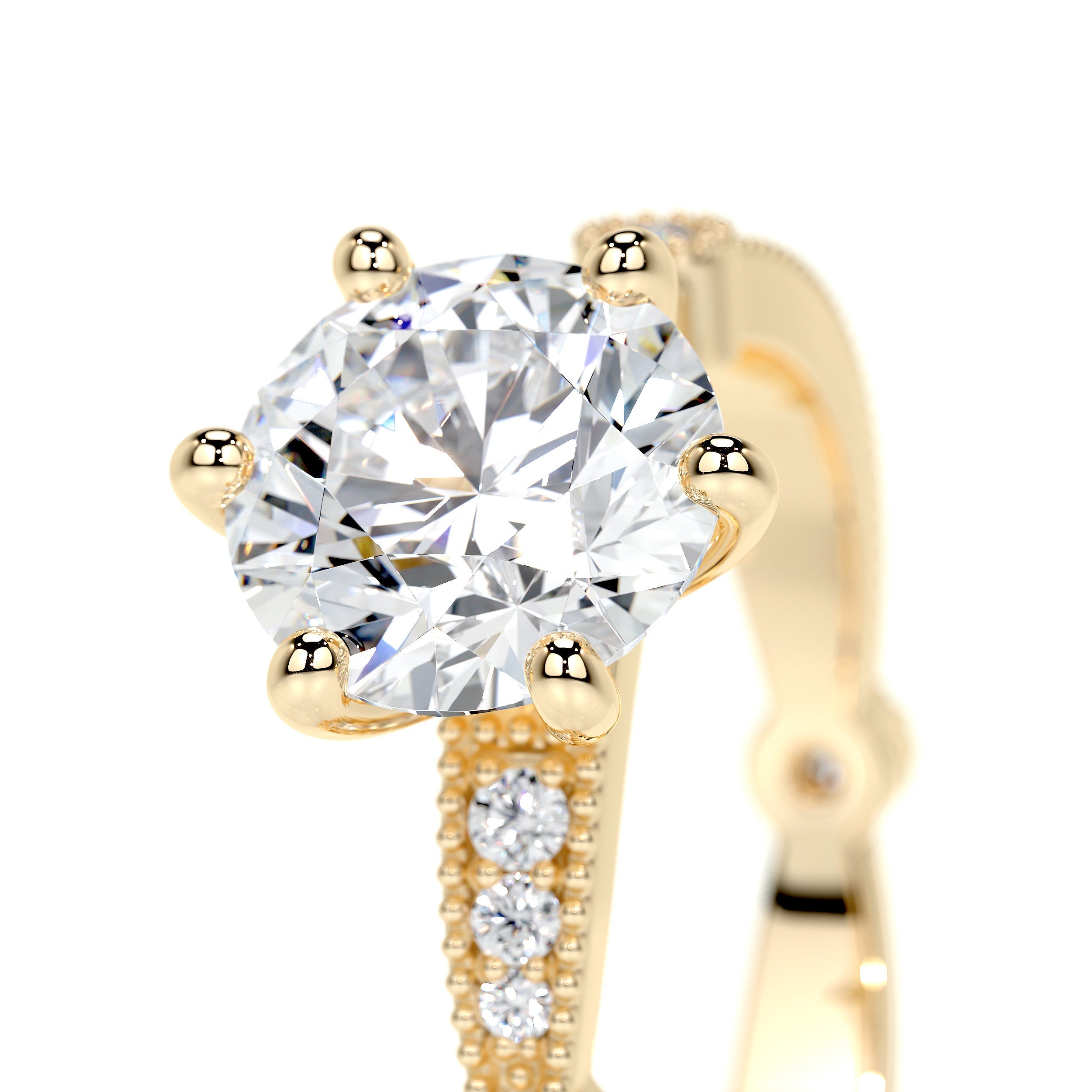 Amelia Lab Grown Diamond Ring - 18K Yellow Gold、mySite、hinf8tx79