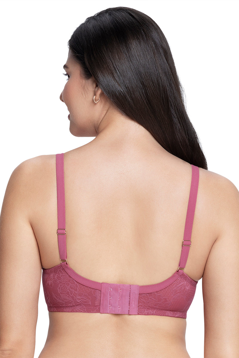  Satin Touch Padded Non-Wired Lace Bra - Malaga、mySite、justintrudeaud