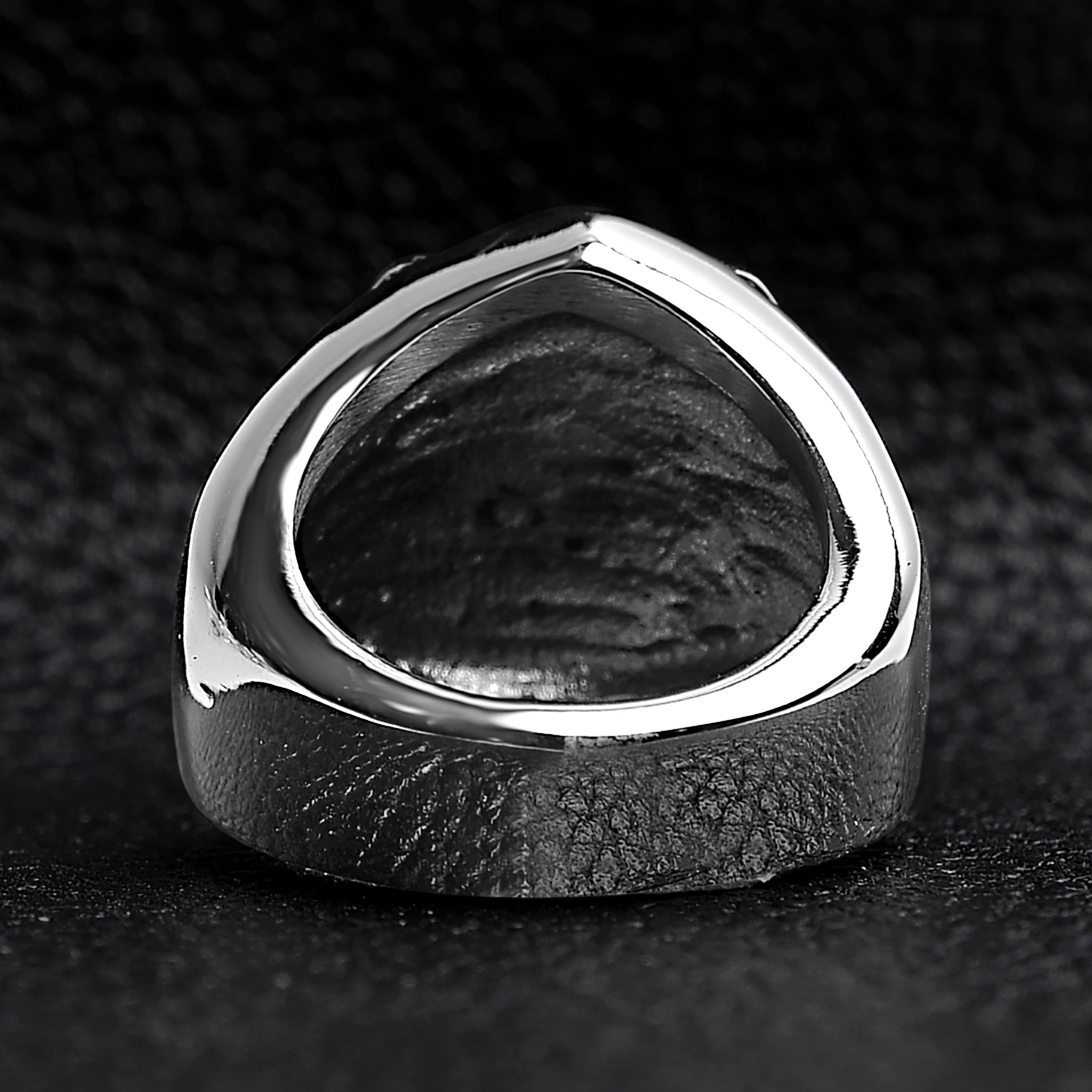 Large Detailed Lucky Seven Dice Stainless Steel Ring / SCR4010、mySite、dreamappss