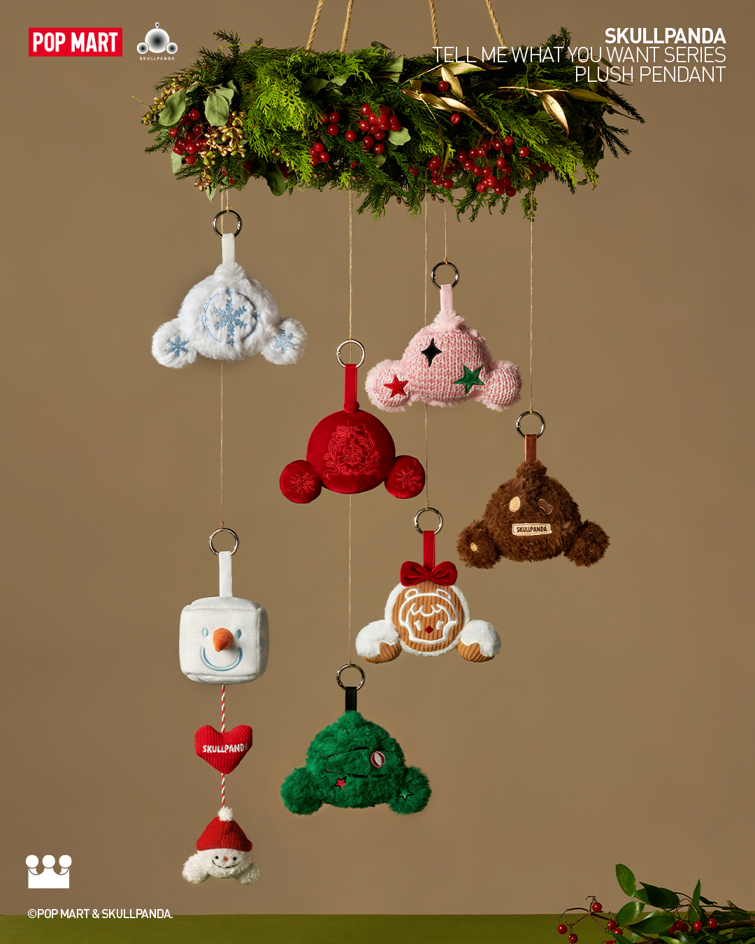  POP MART SKULLPANDA Tell Me What You Want Series Plush Pendant、mySite、greenlandpopulation